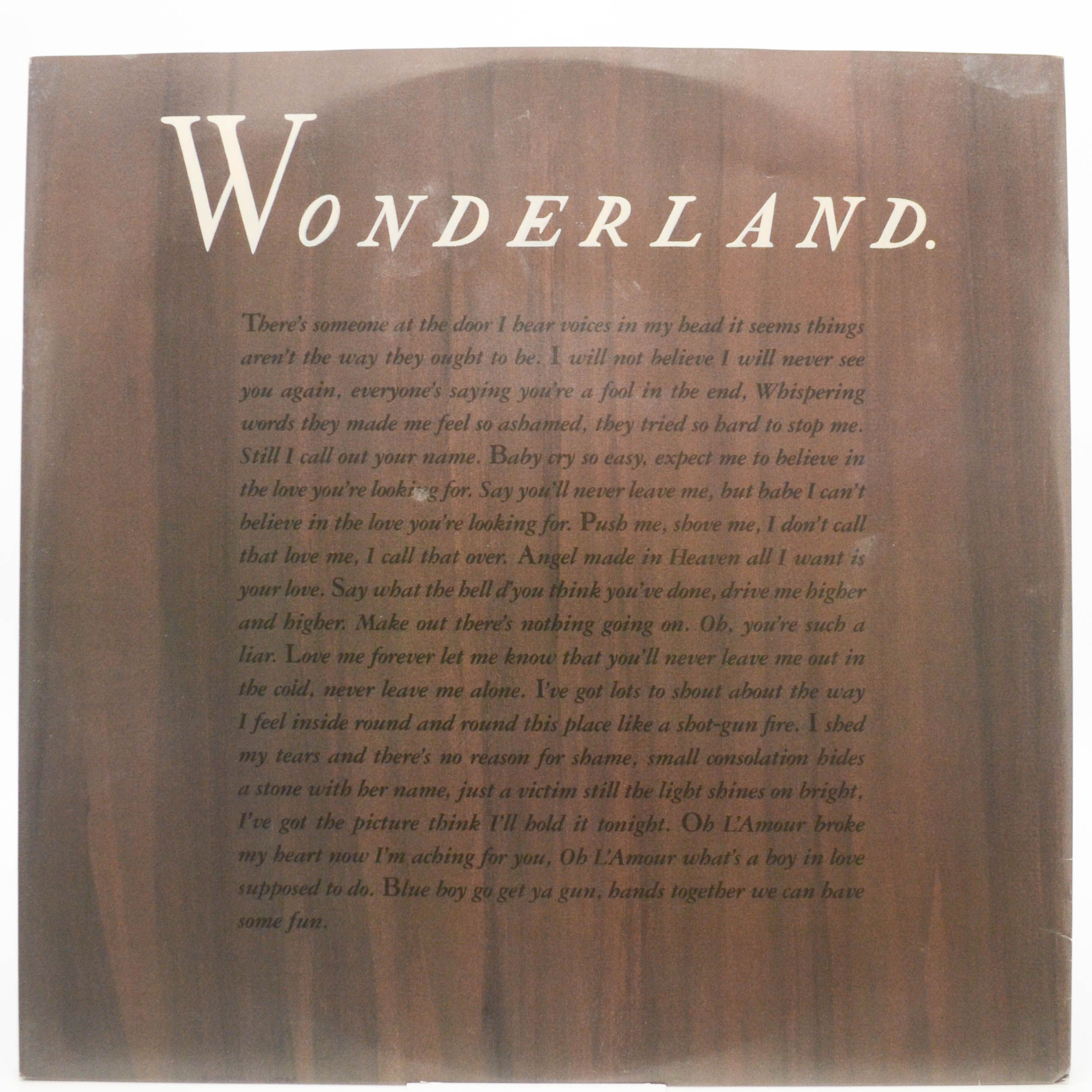 Erasure — Wonderland (1-st, UK), 1986