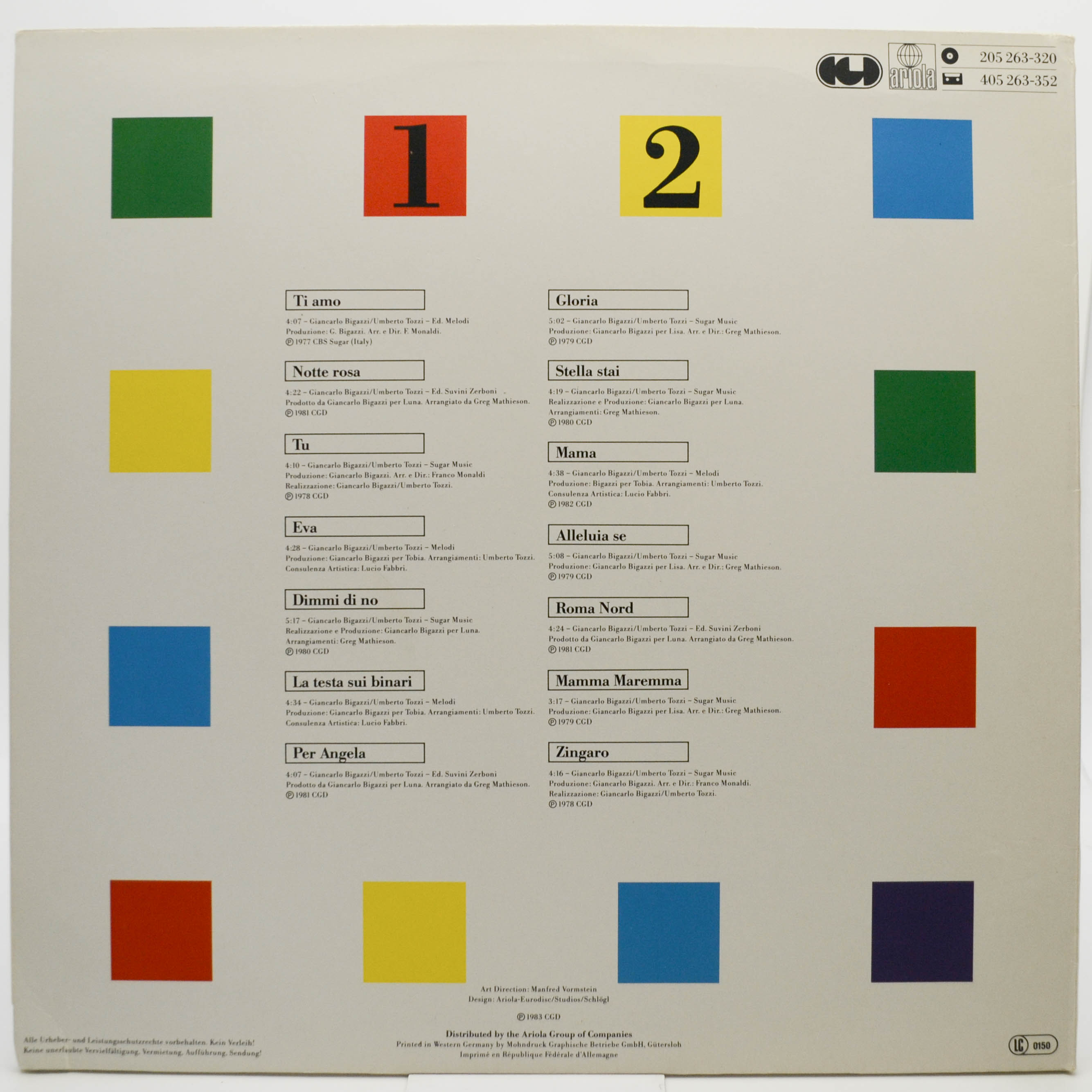 Umberto Tozzi — Hits Hits Hits, 1983