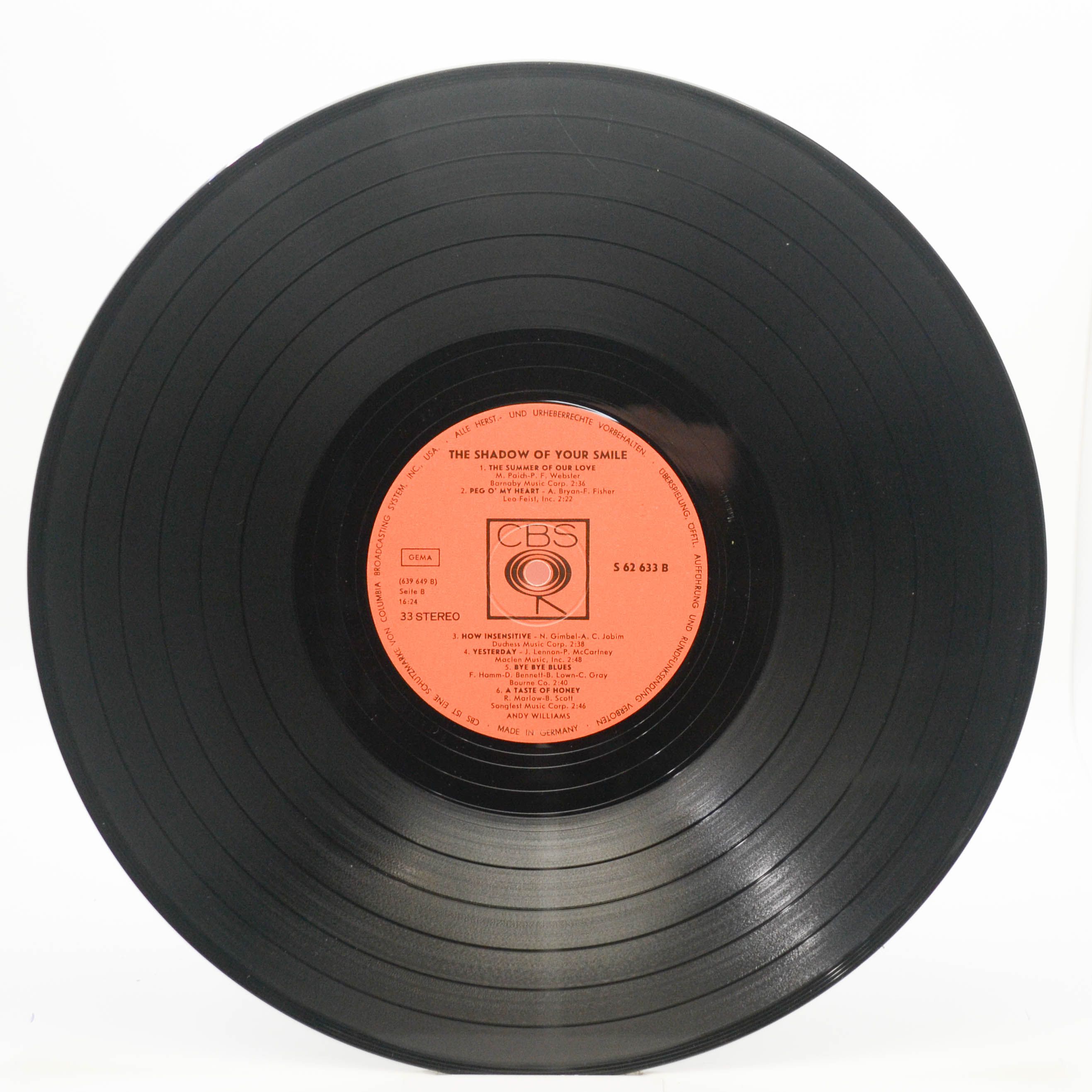 Andy Williams — The Shadow Of Your Smile, 1966