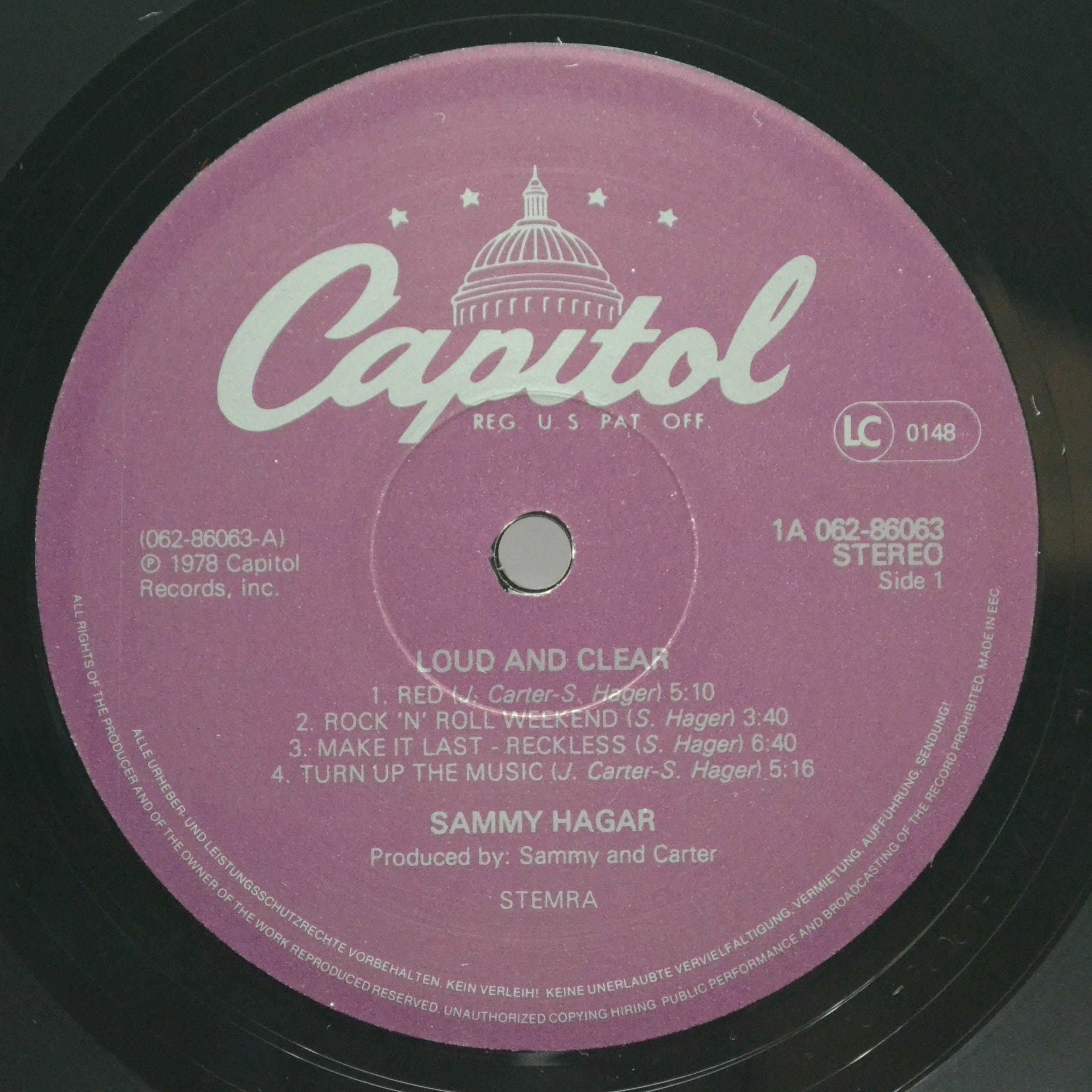 Sammy Hagar — Loud And Clear, 1978