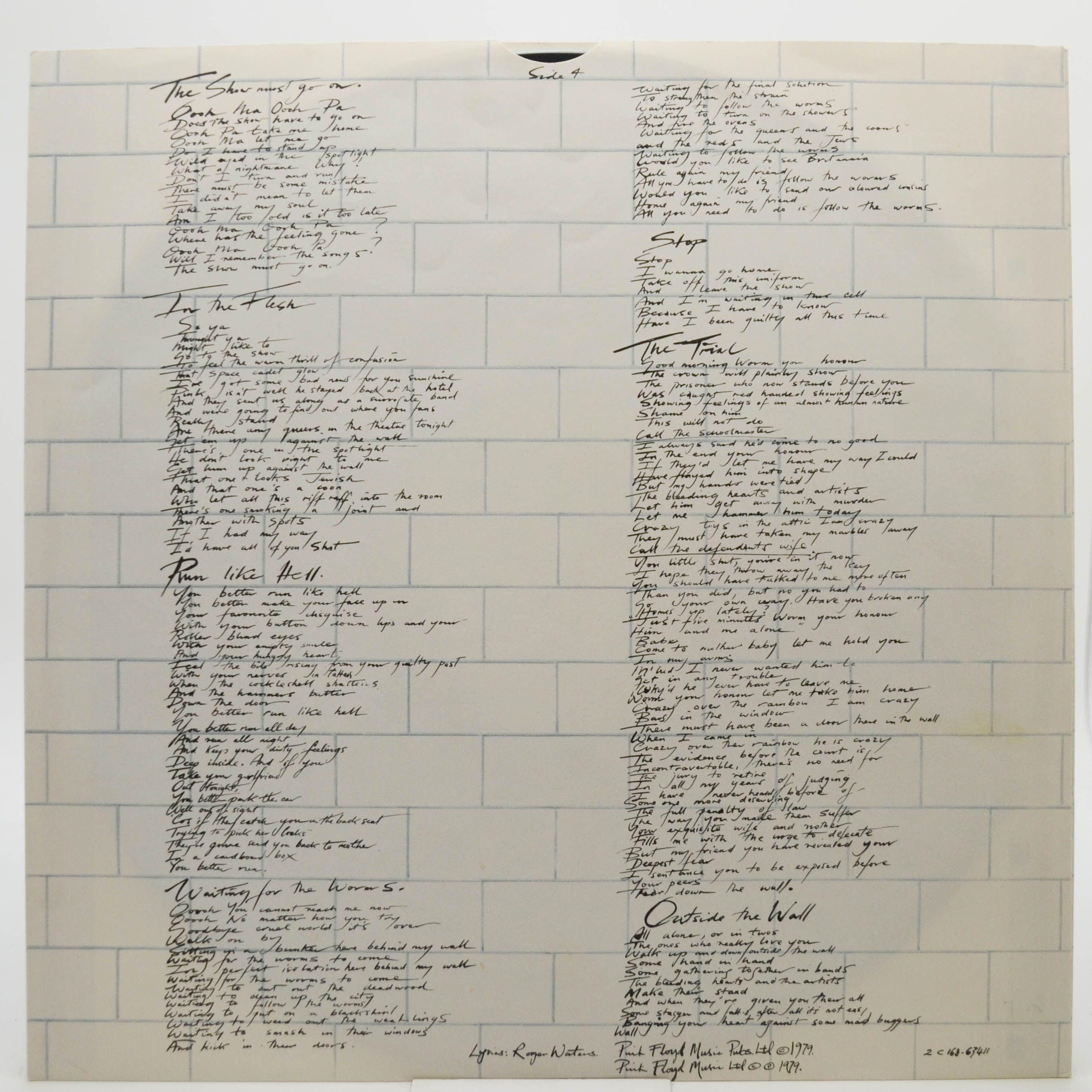 Pink Floyd — The Wall (2LP), 1979