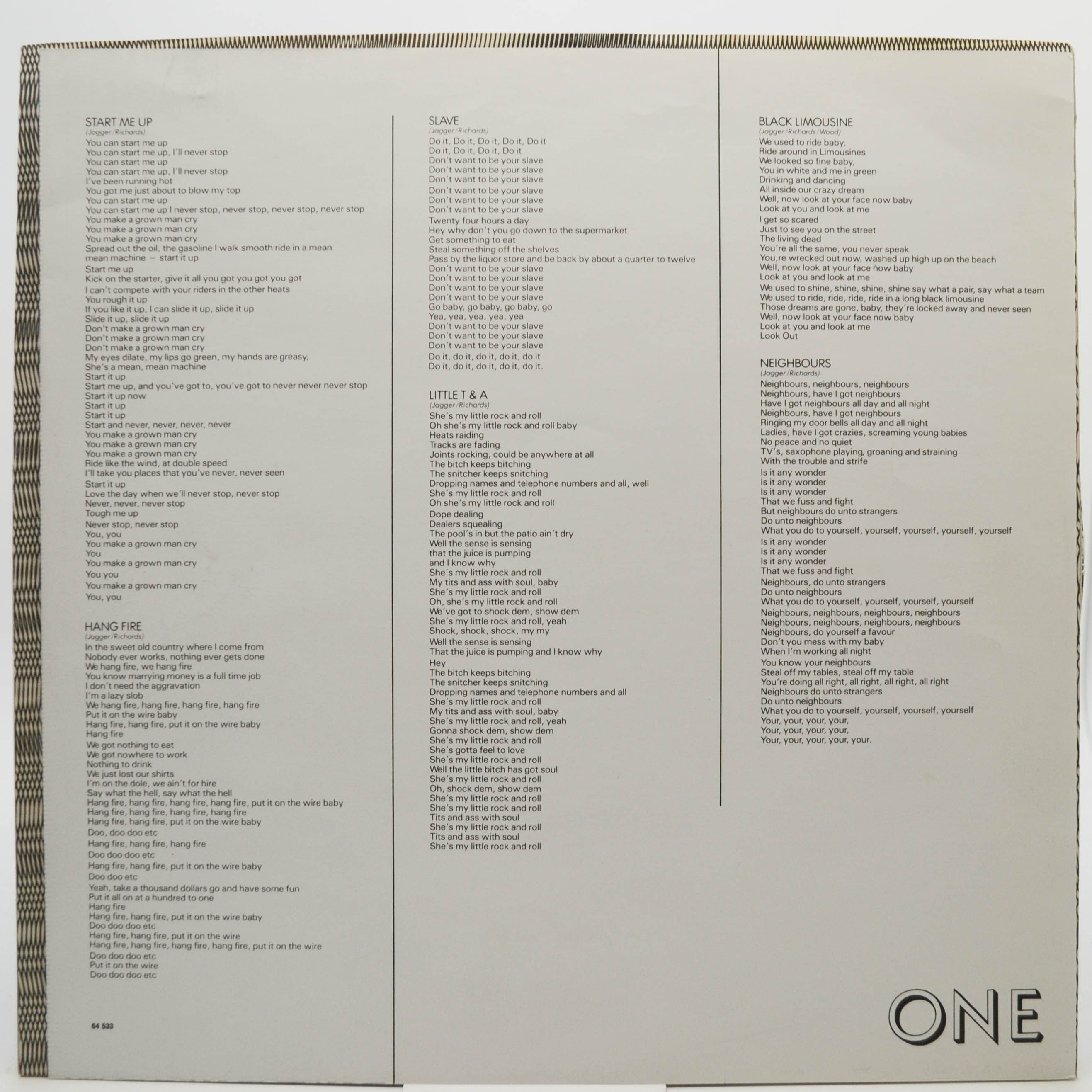 Rolling Stones — Tattoo You, 1981