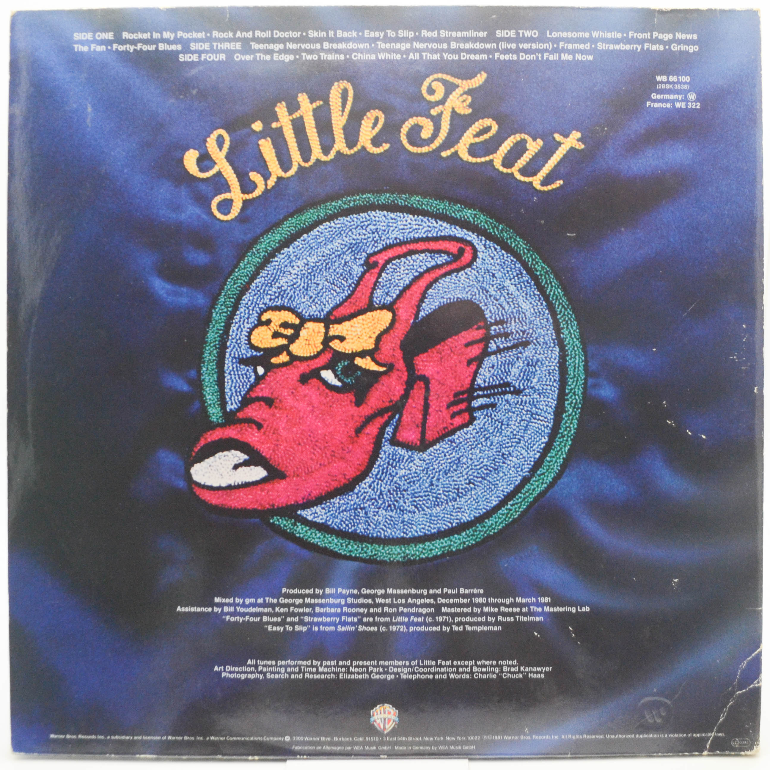 Little Feat — Hoy-Hoy! (2LP, booklet), 1981
