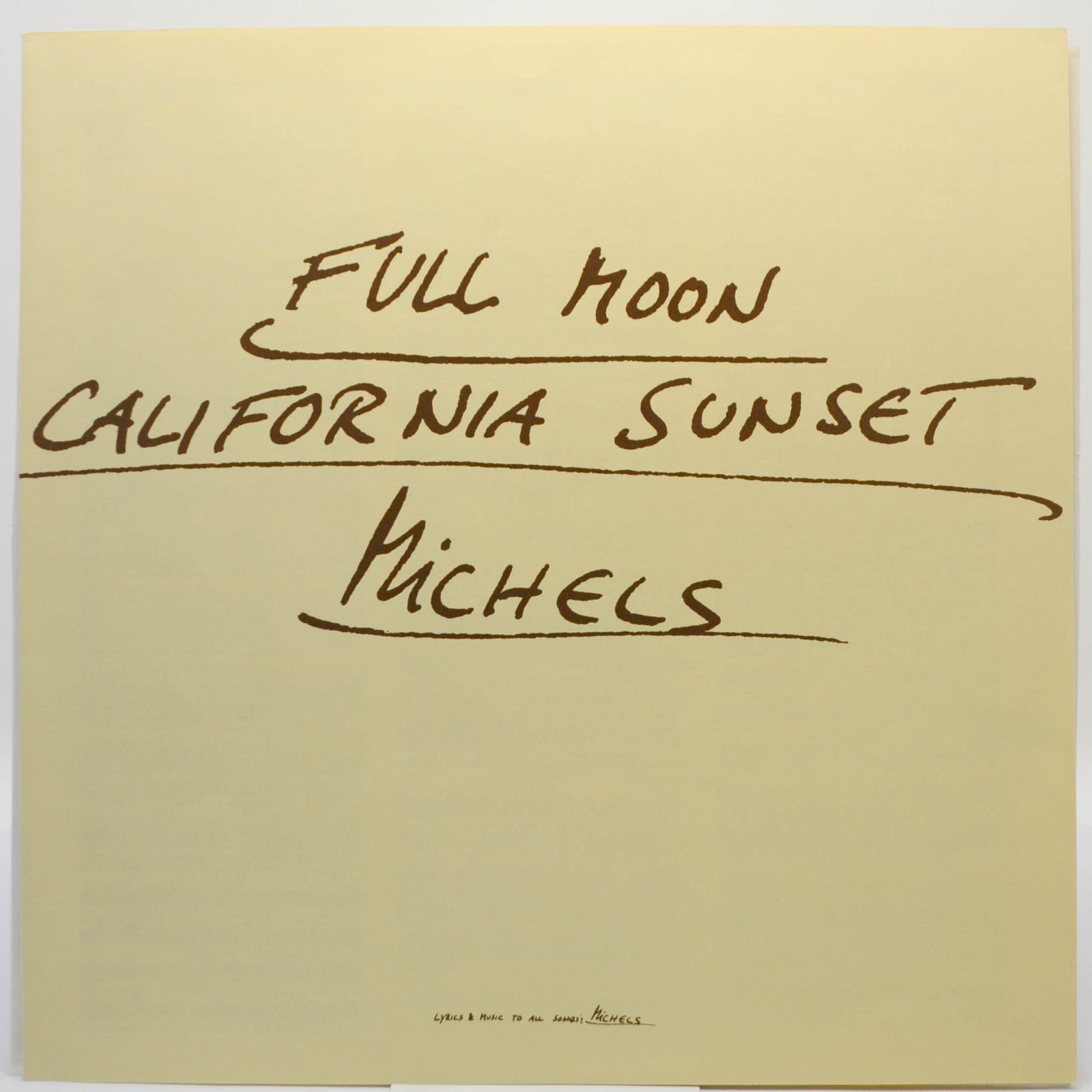 Michels — Full Moon California Sunset, 1978