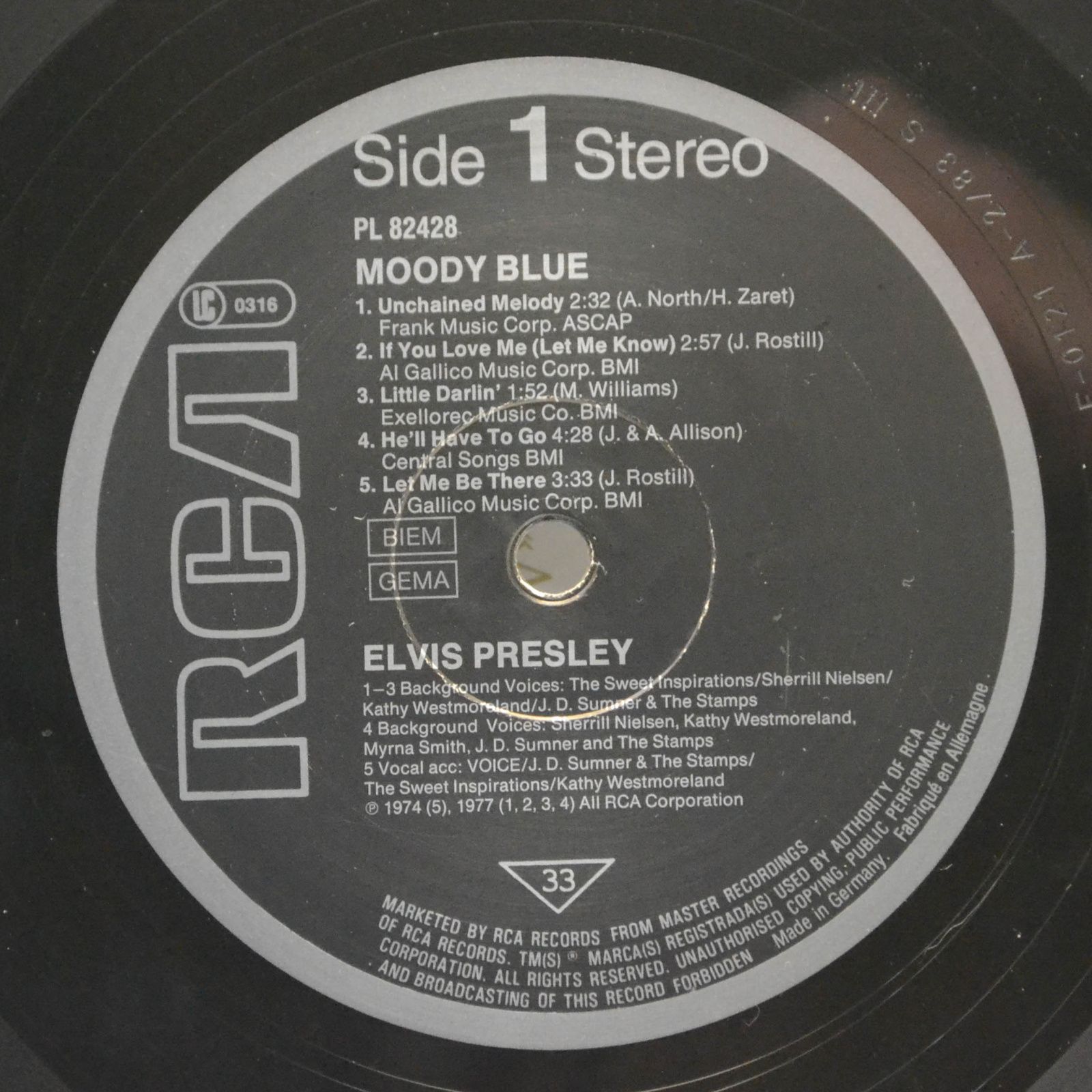 Elvis Presley — Moody Blue, 1977