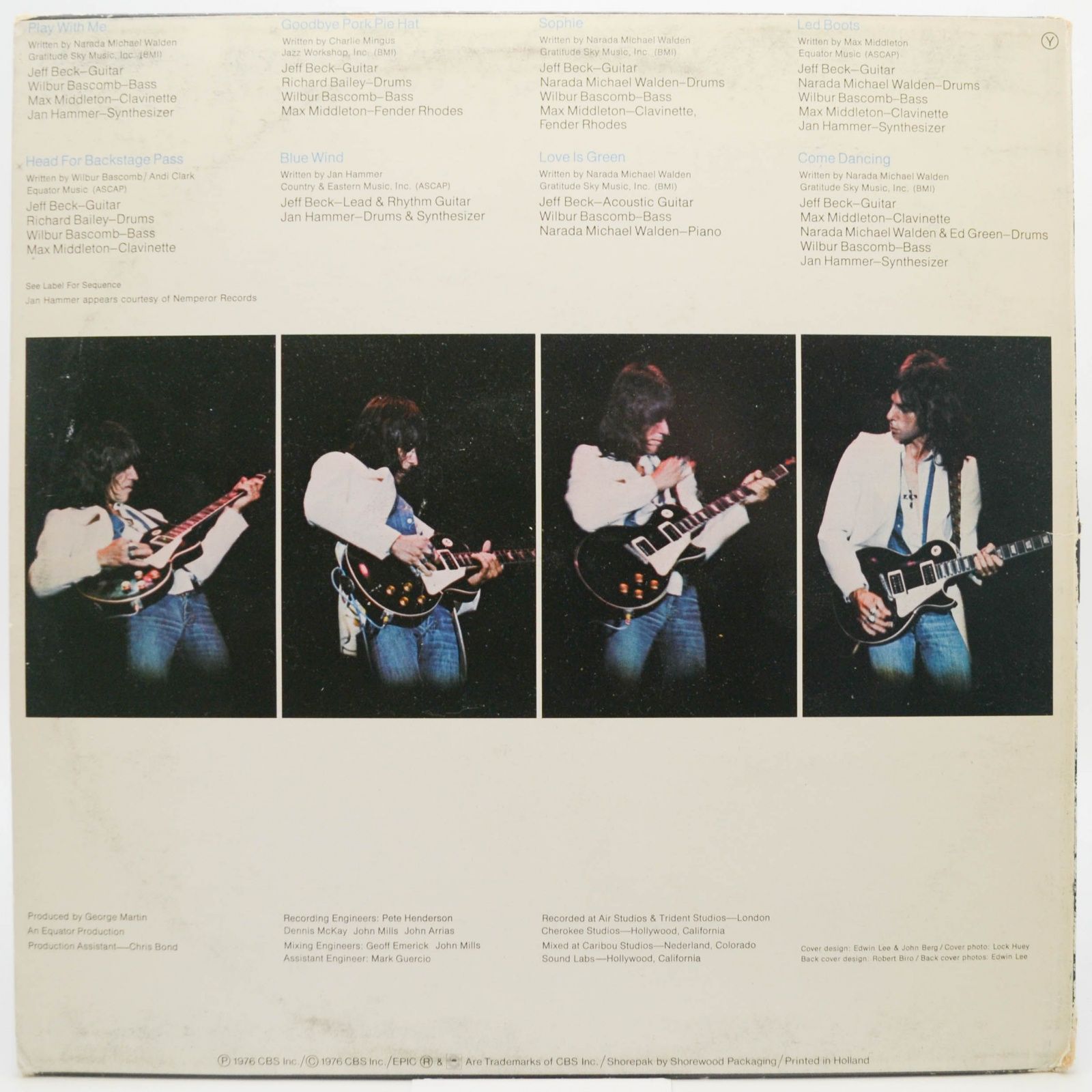 Jeff Beck — Wired, 1976
