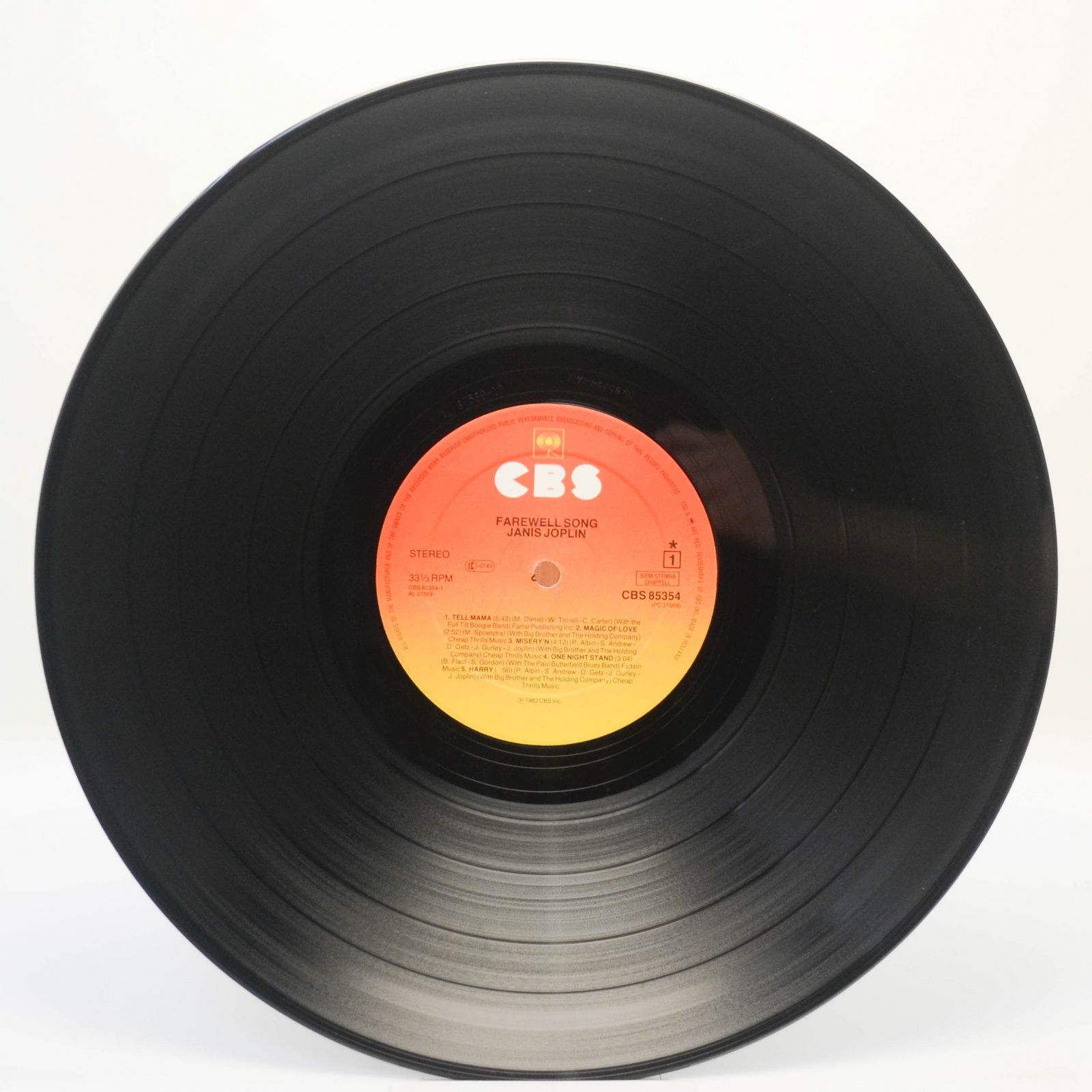 Janis Joplin — Farewell Song, 1982