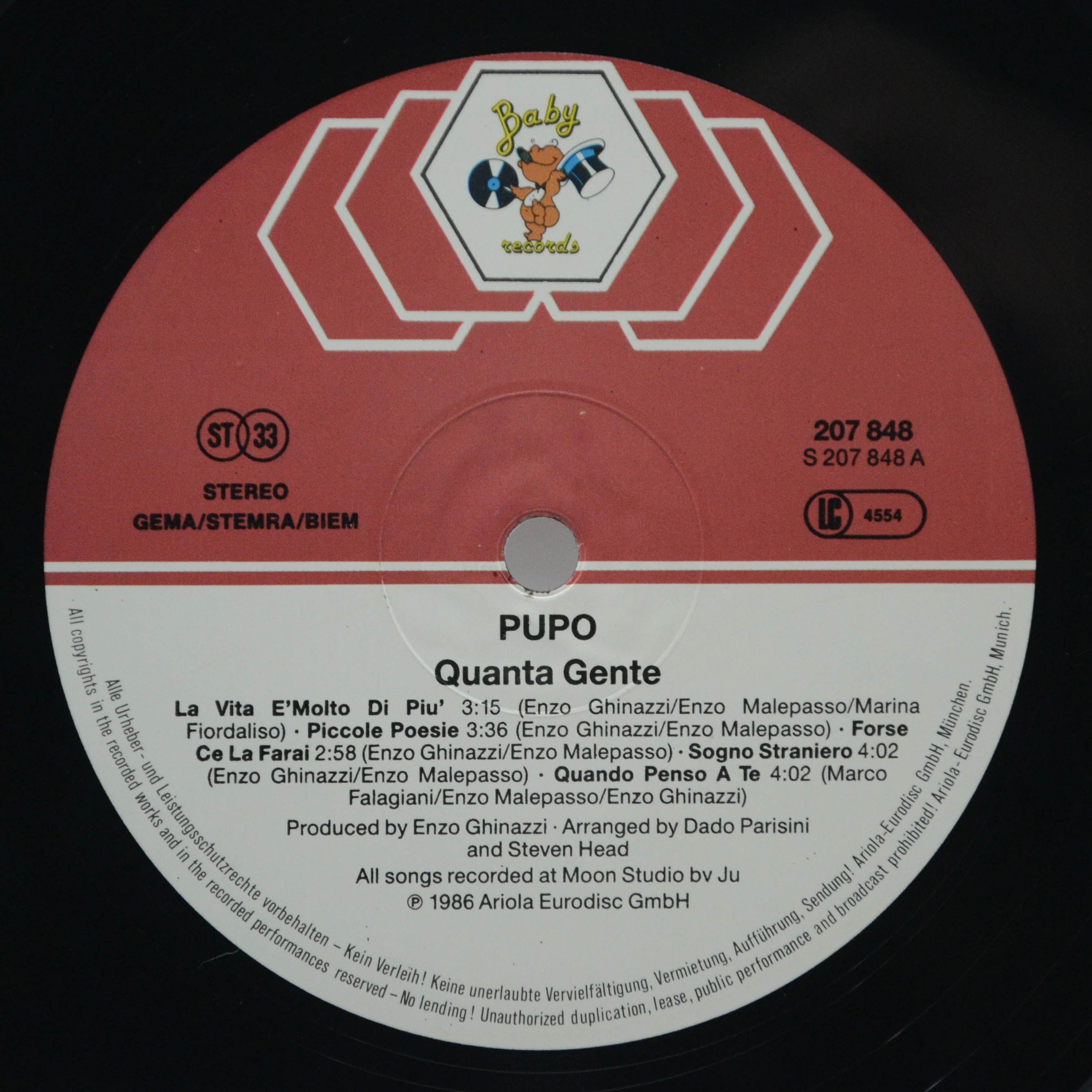 Pupo — Quanta Gente, 1986