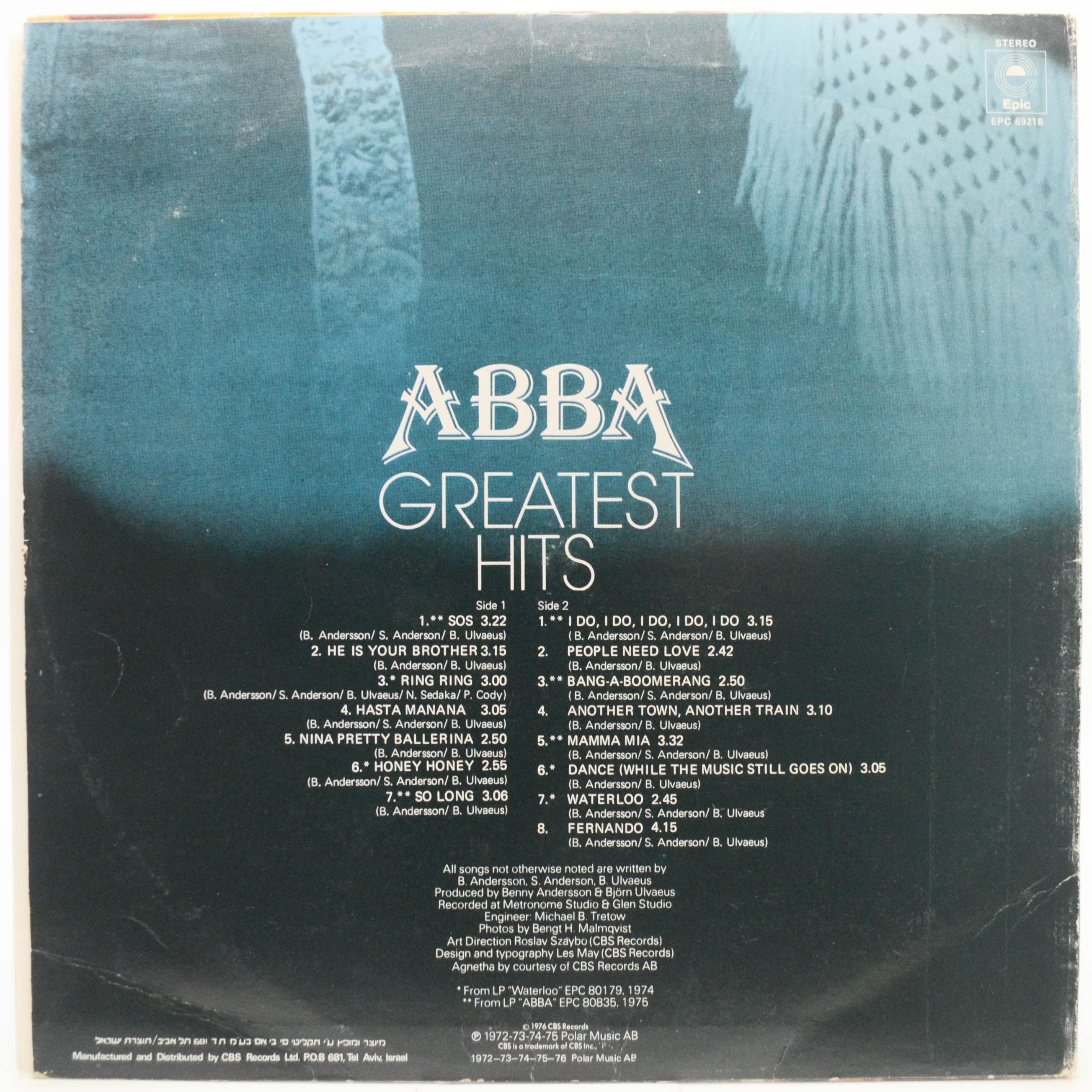 ABBA — Greatest Hits, 1976