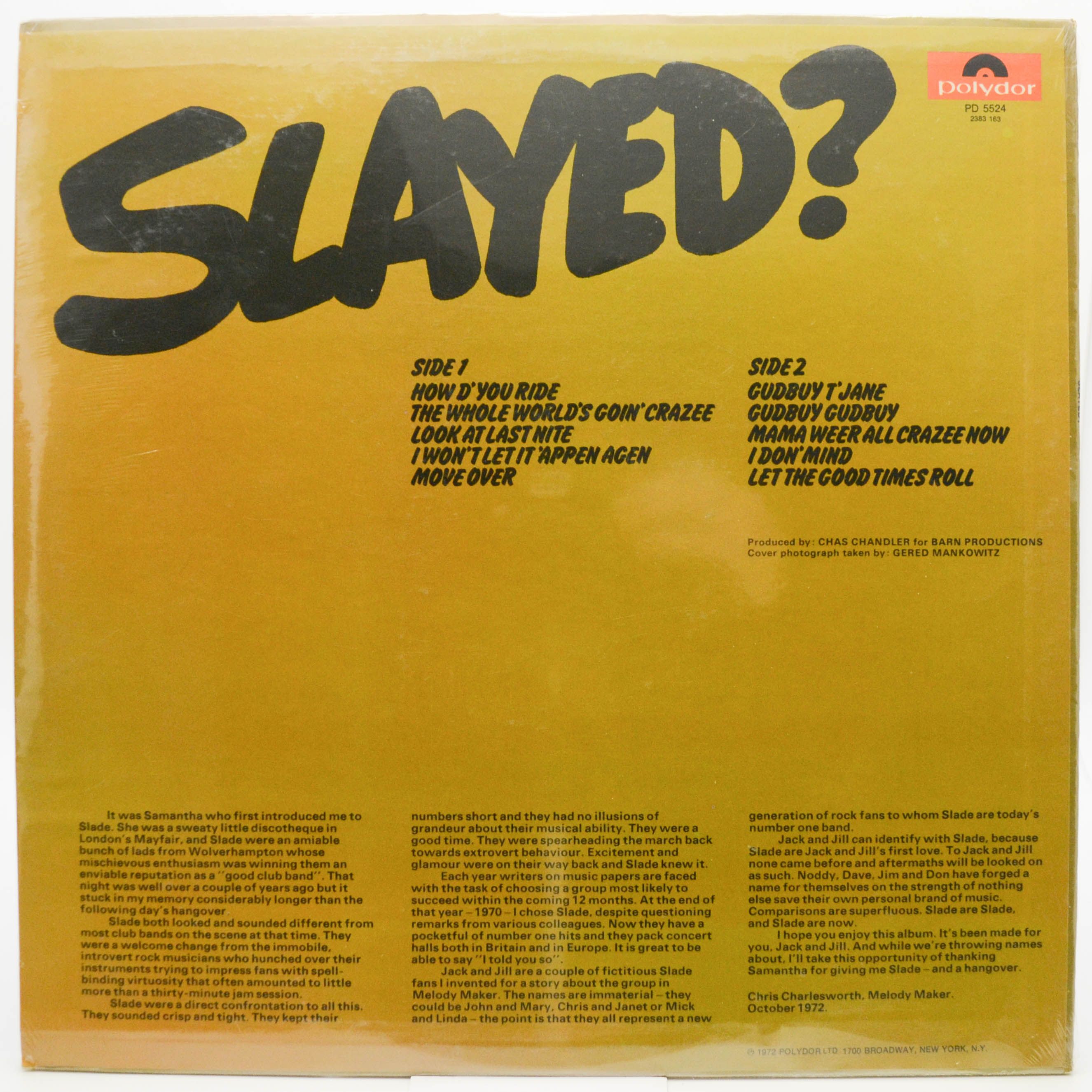 Slade — Slayed? (USA), 1972