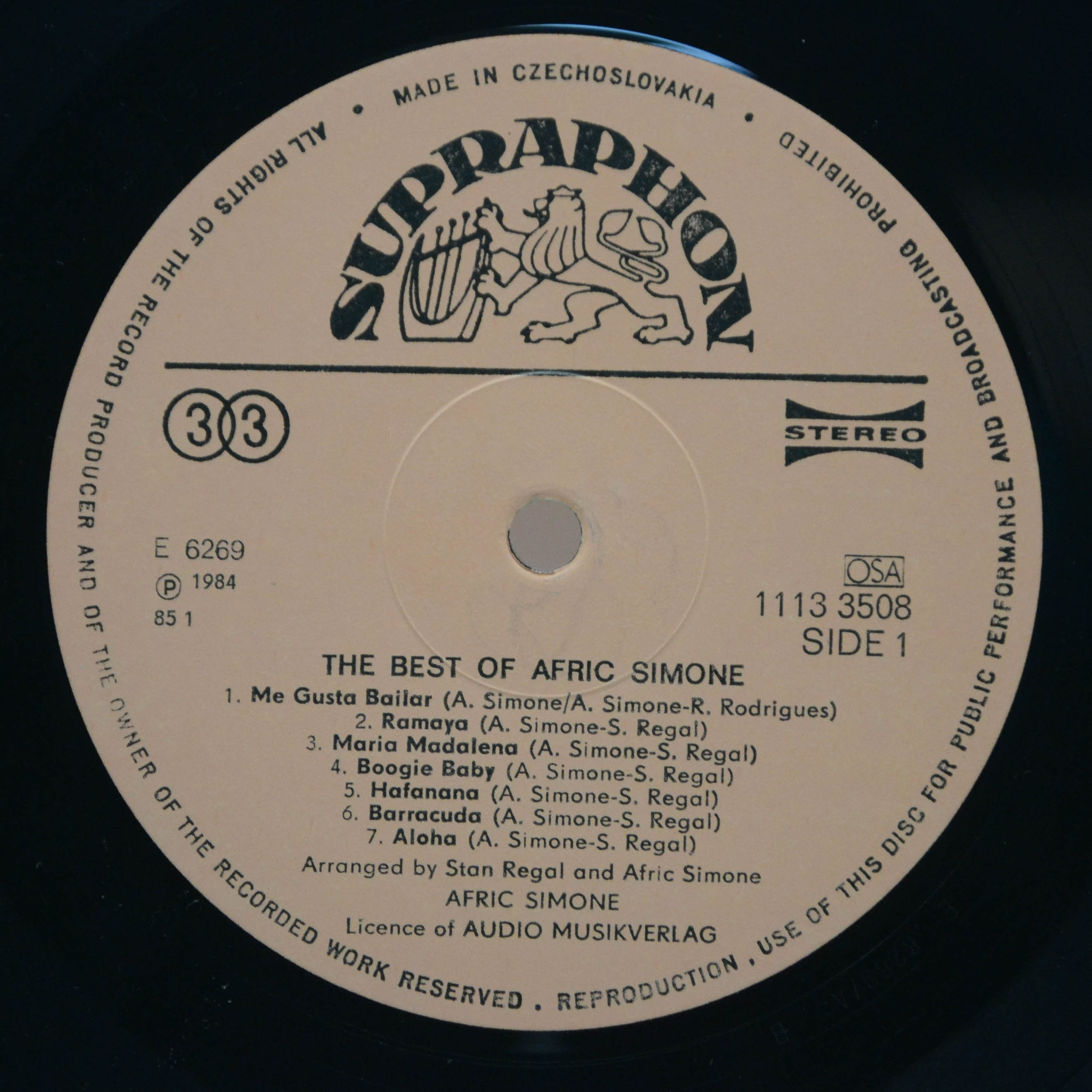 Afric Simone — The Best Of Afric Simone, 1984