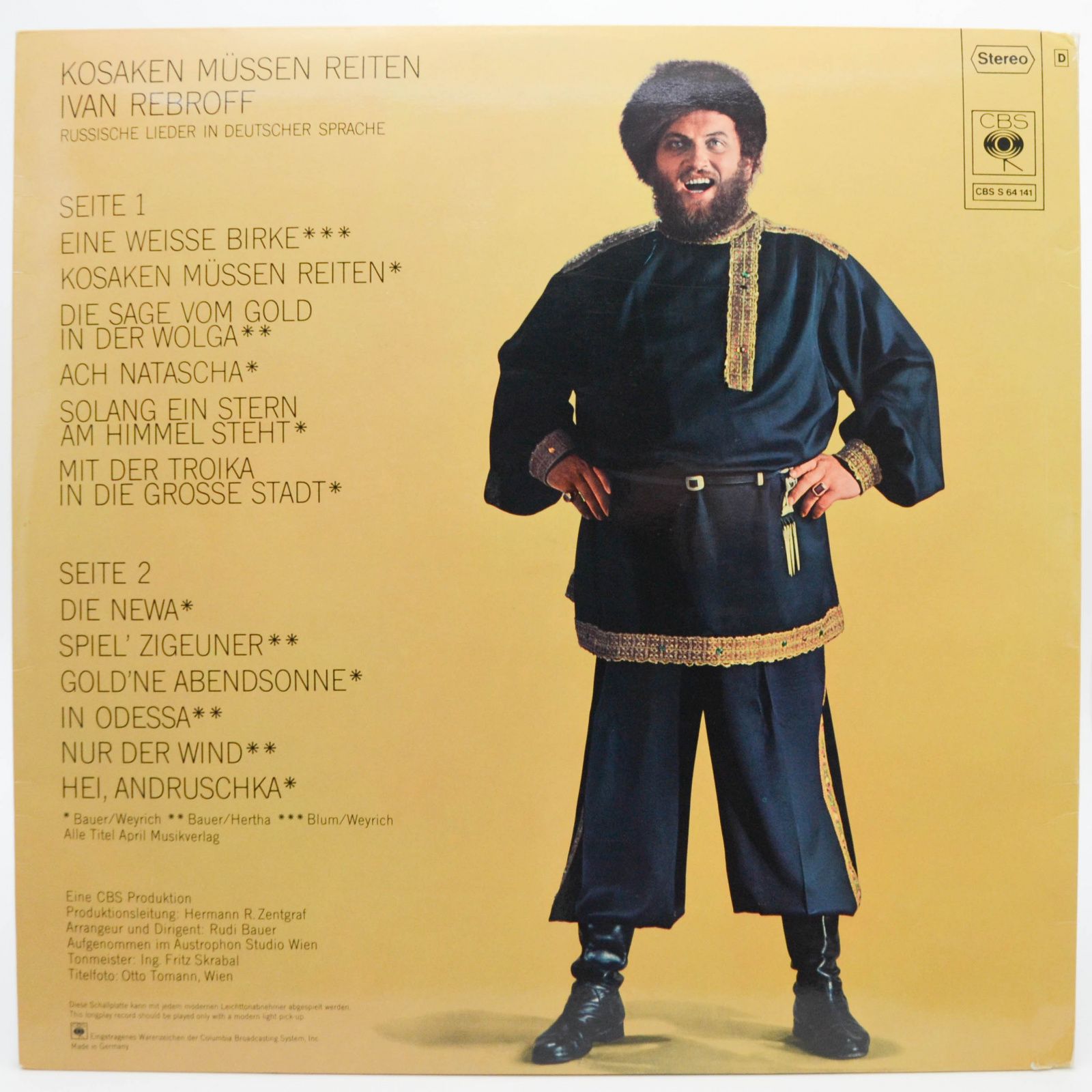 Ivan Rebroff — Kosaken Müssen Reiten, 1970