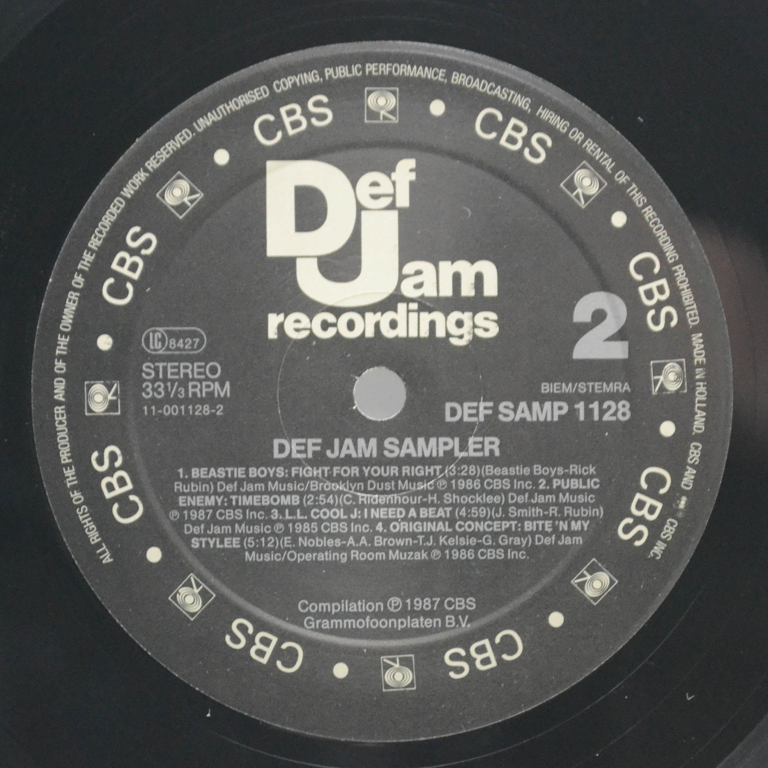 Various — Def Jam Sampler, 1987
