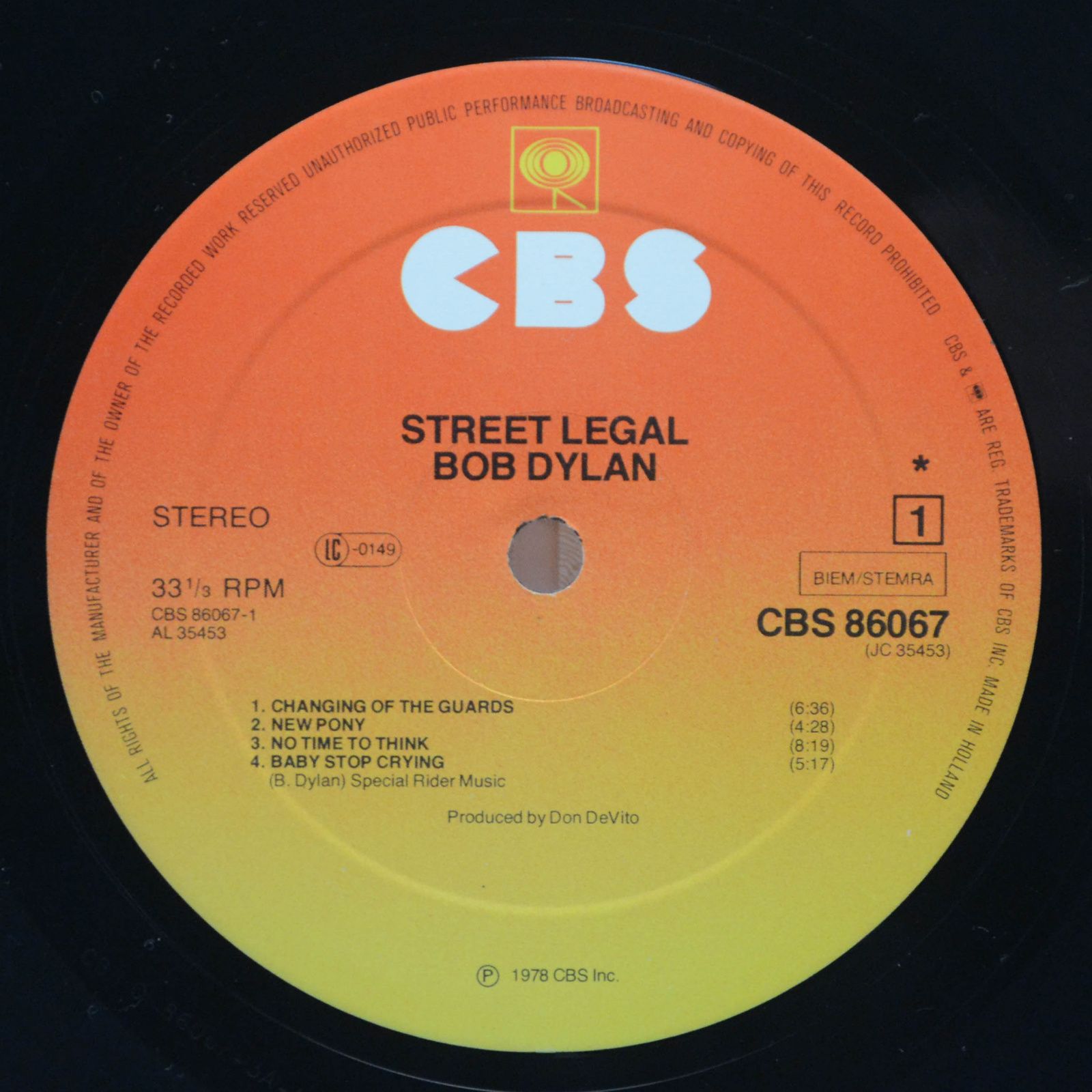 Bob Dylan — Street-Legal, 1978