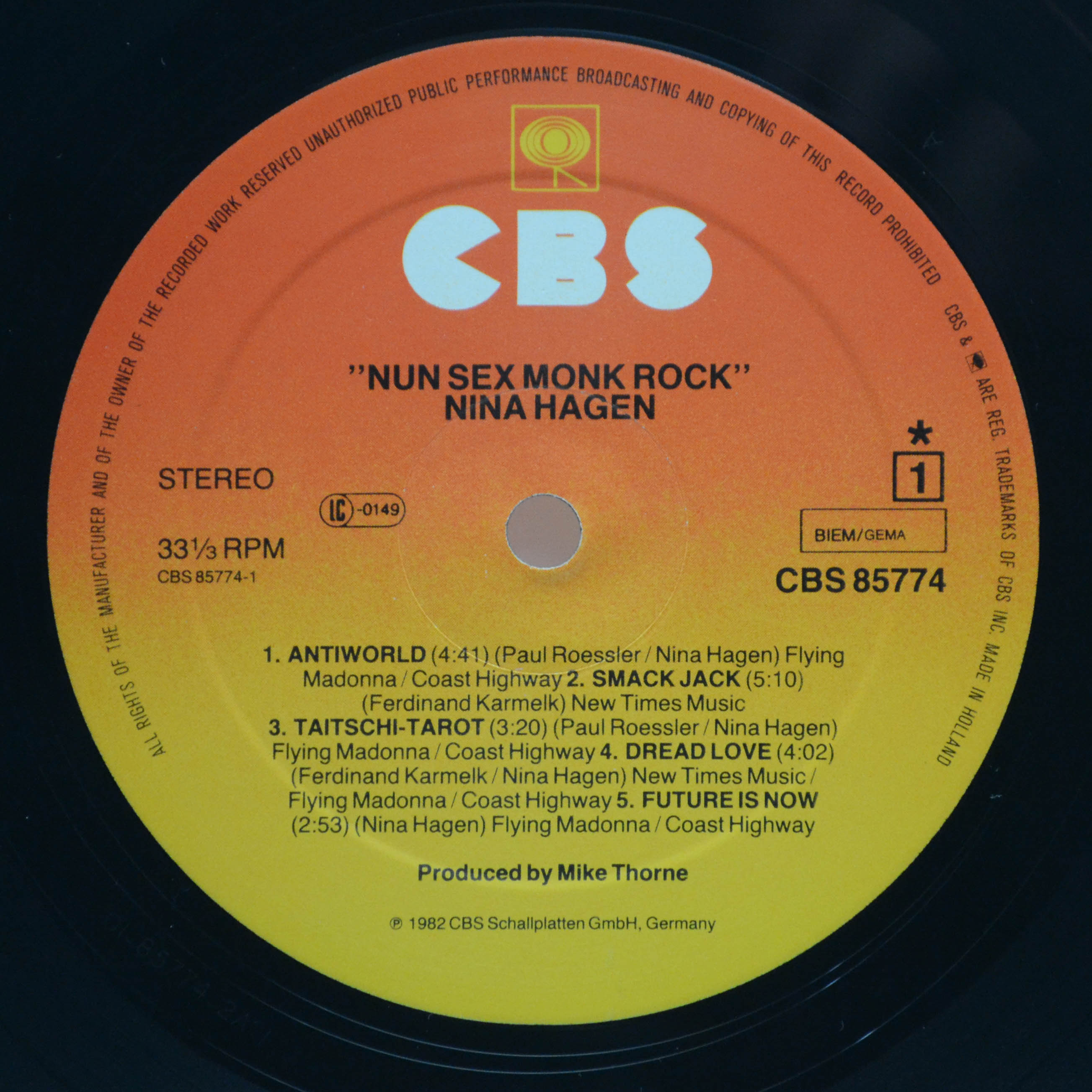 Nina Hagen — Nunsexmonkrock, 1982