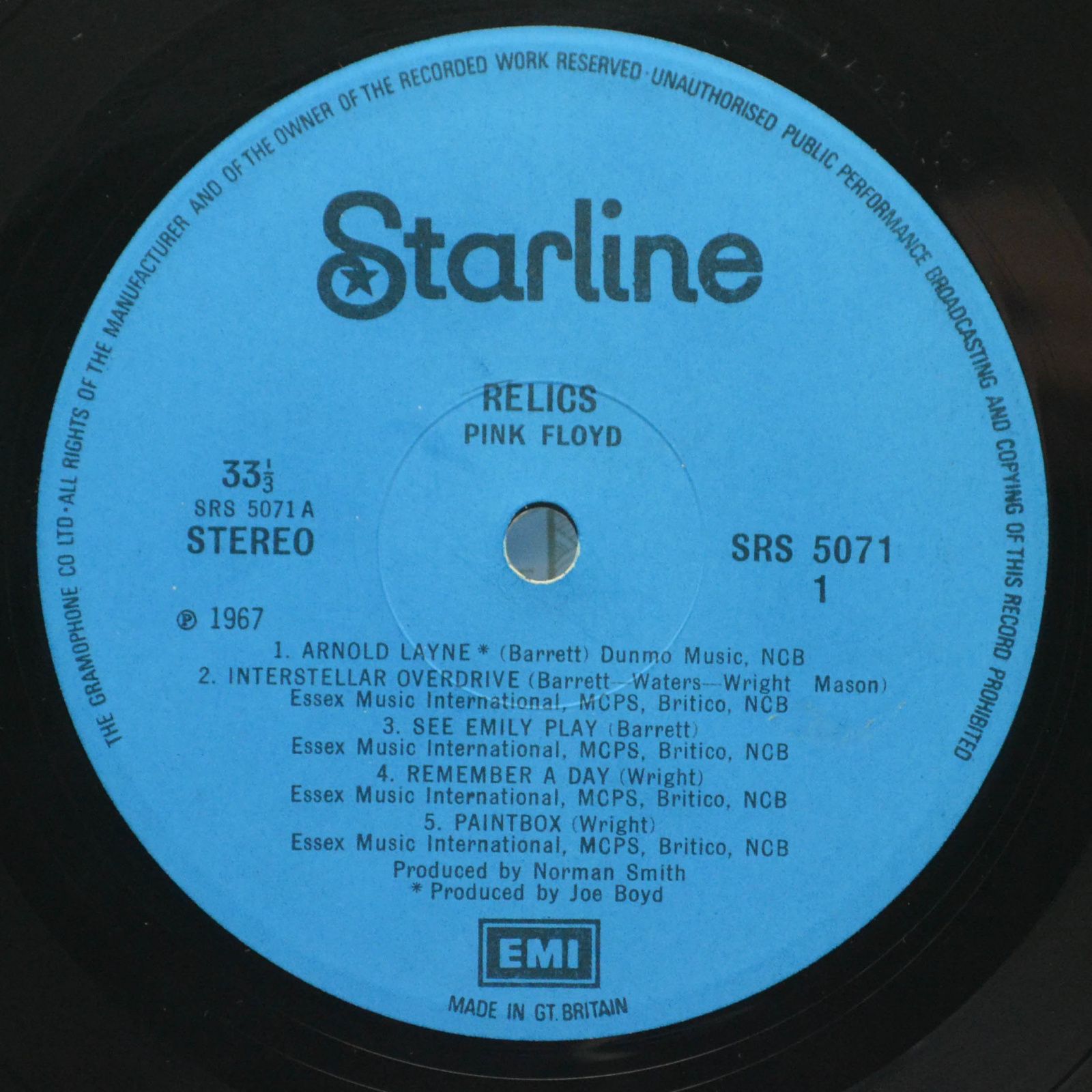 Pink Floyd — Relics, 1987