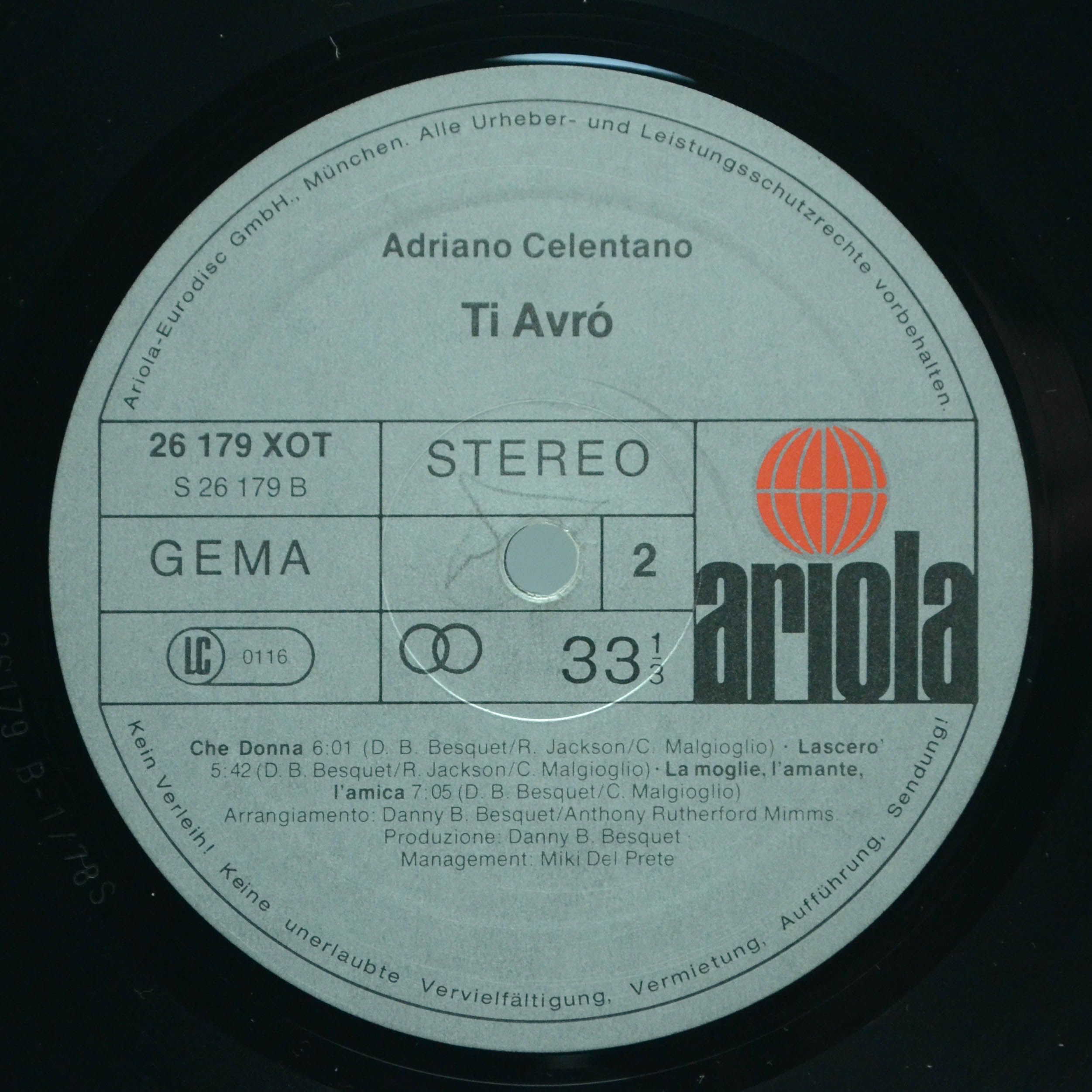 Adriano Celentano — Ti Avró, 1978