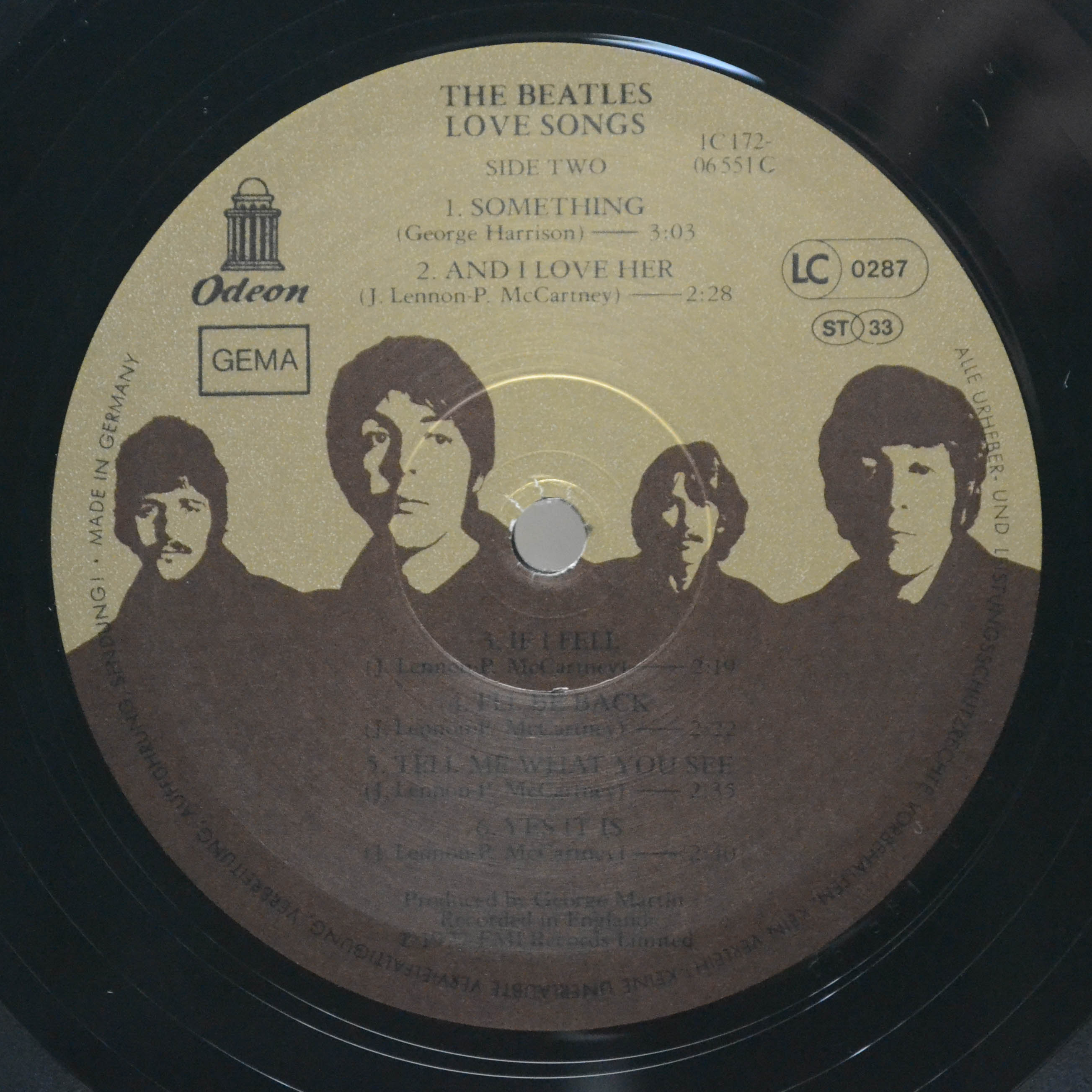 Beatles — Love Songs (2LP), 1977