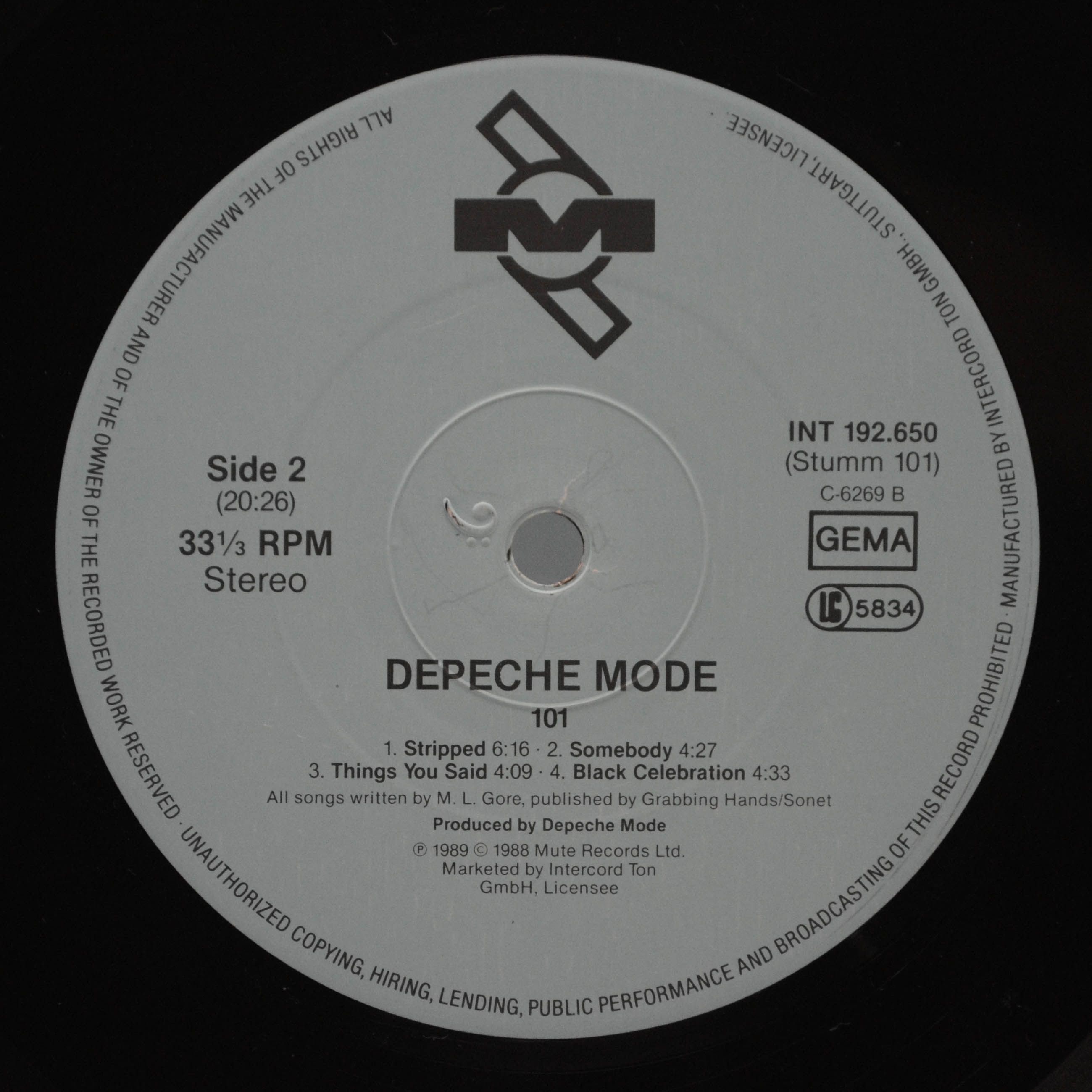 Depeche Mode — 101 (2LP), 1989