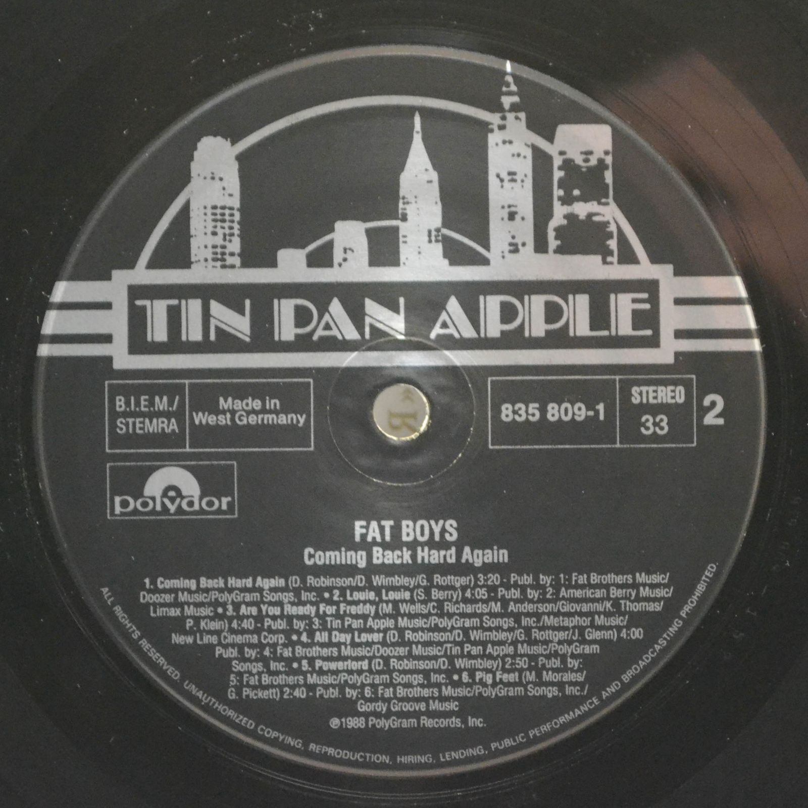 Fat Boys — Coming Back Hard Again, 1988