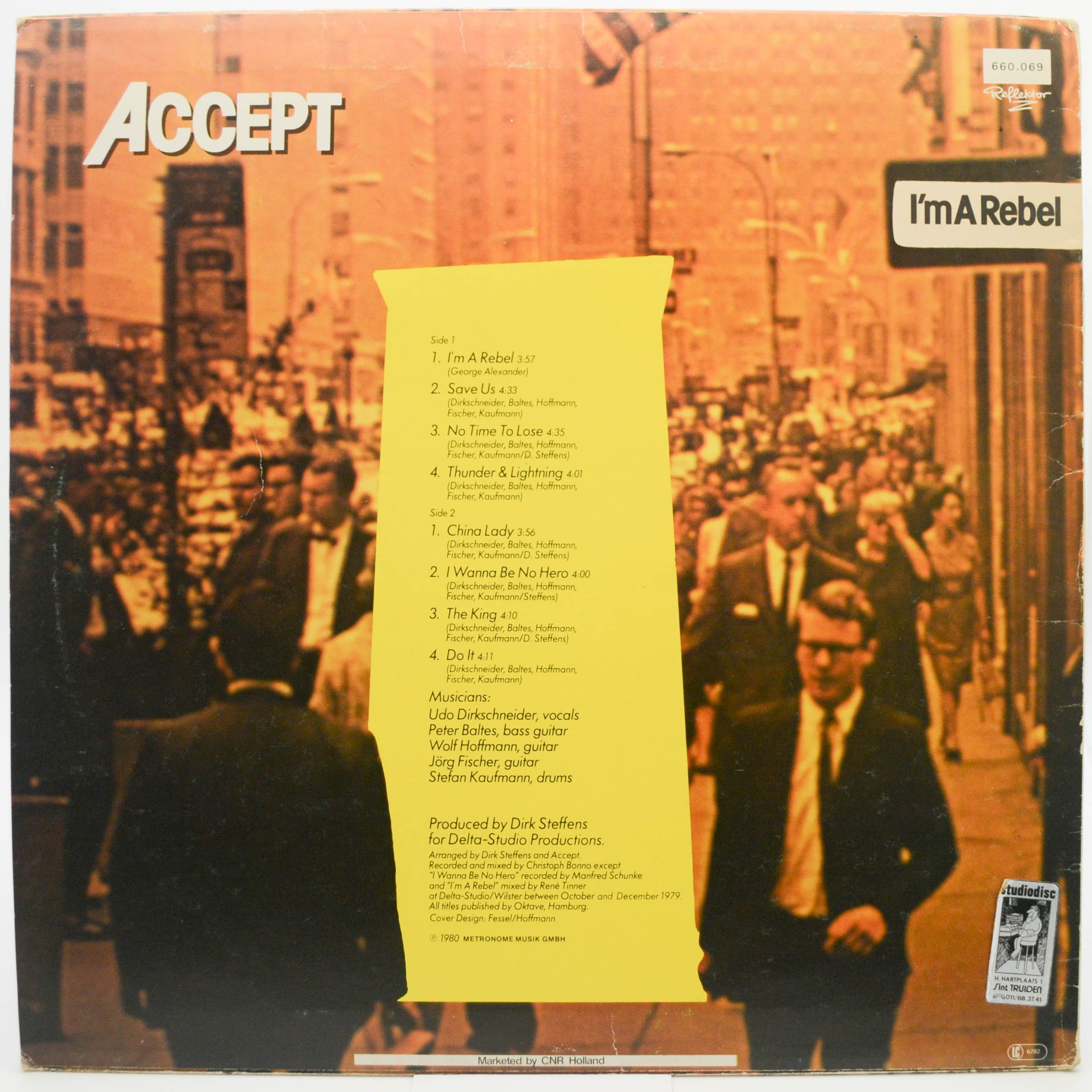 Accept — I'm A Rebel, 1980