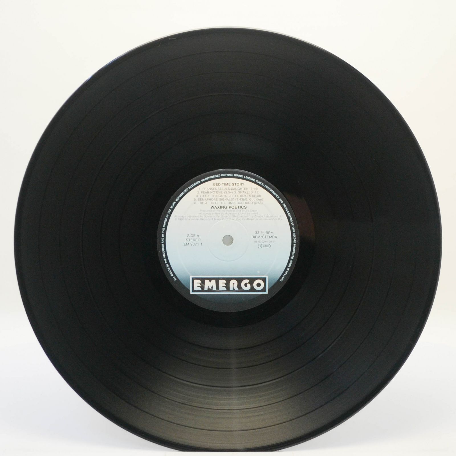 Waxing Poetics — Bed Time Story, 1990