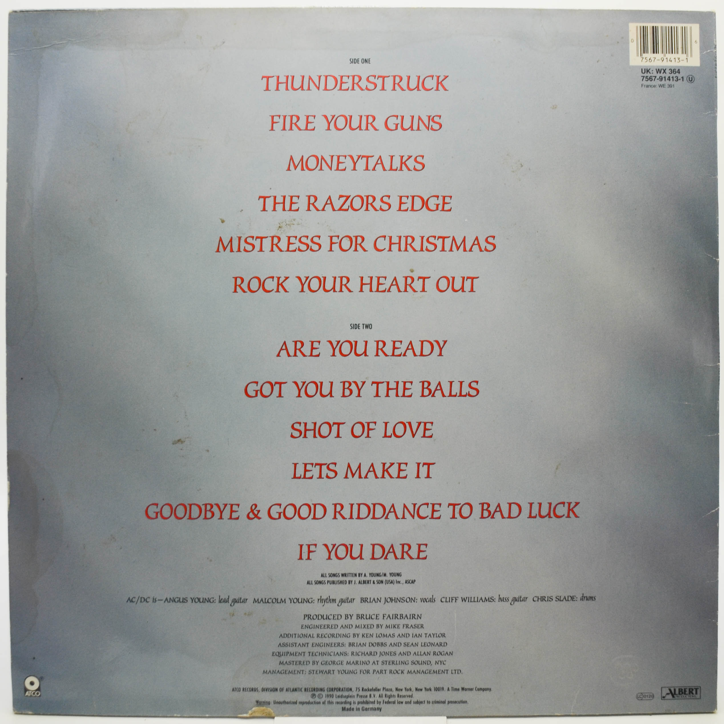 AC/DC — The Razors Edge, 1990