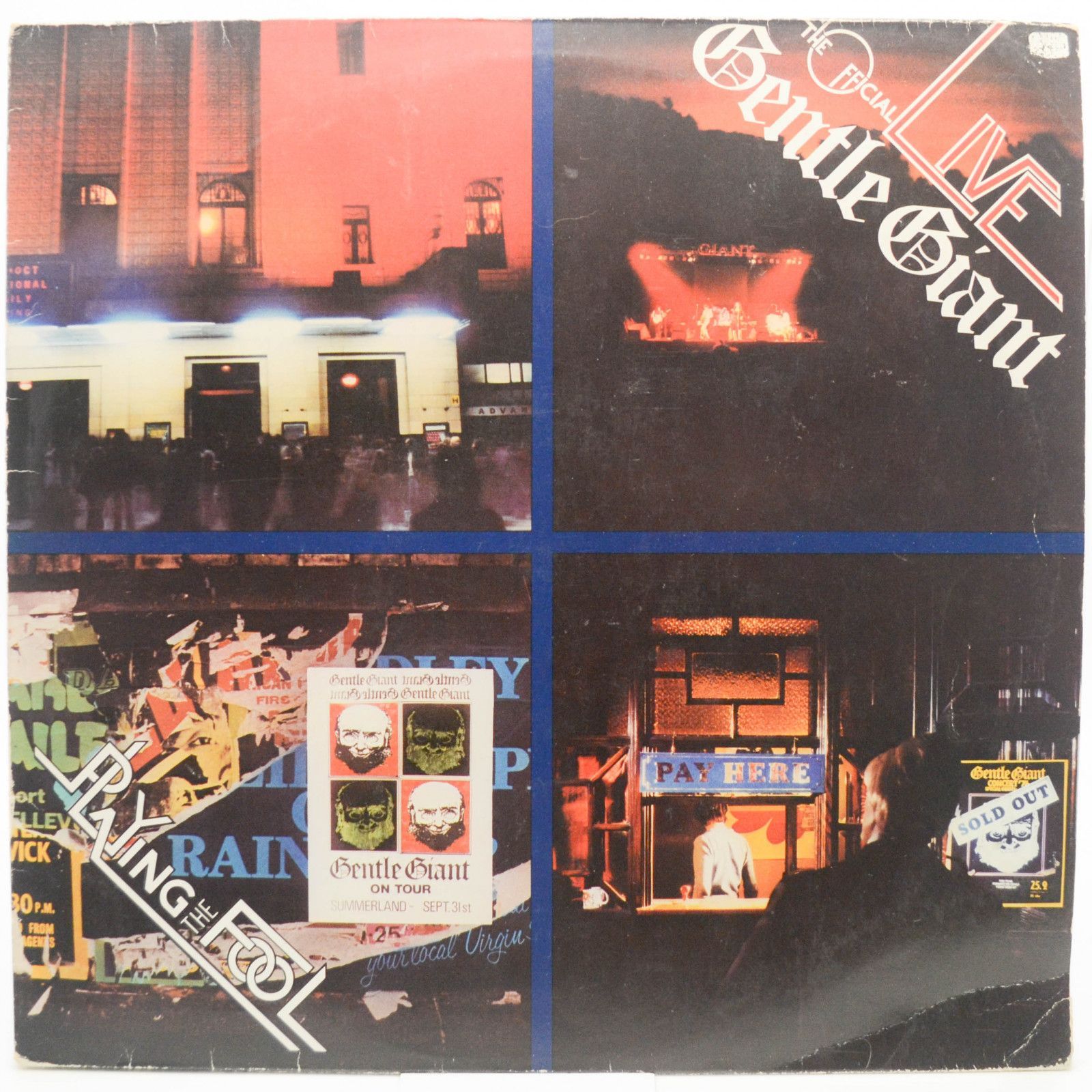 Gentle Giant — Playing The Fool (2LP), 1977