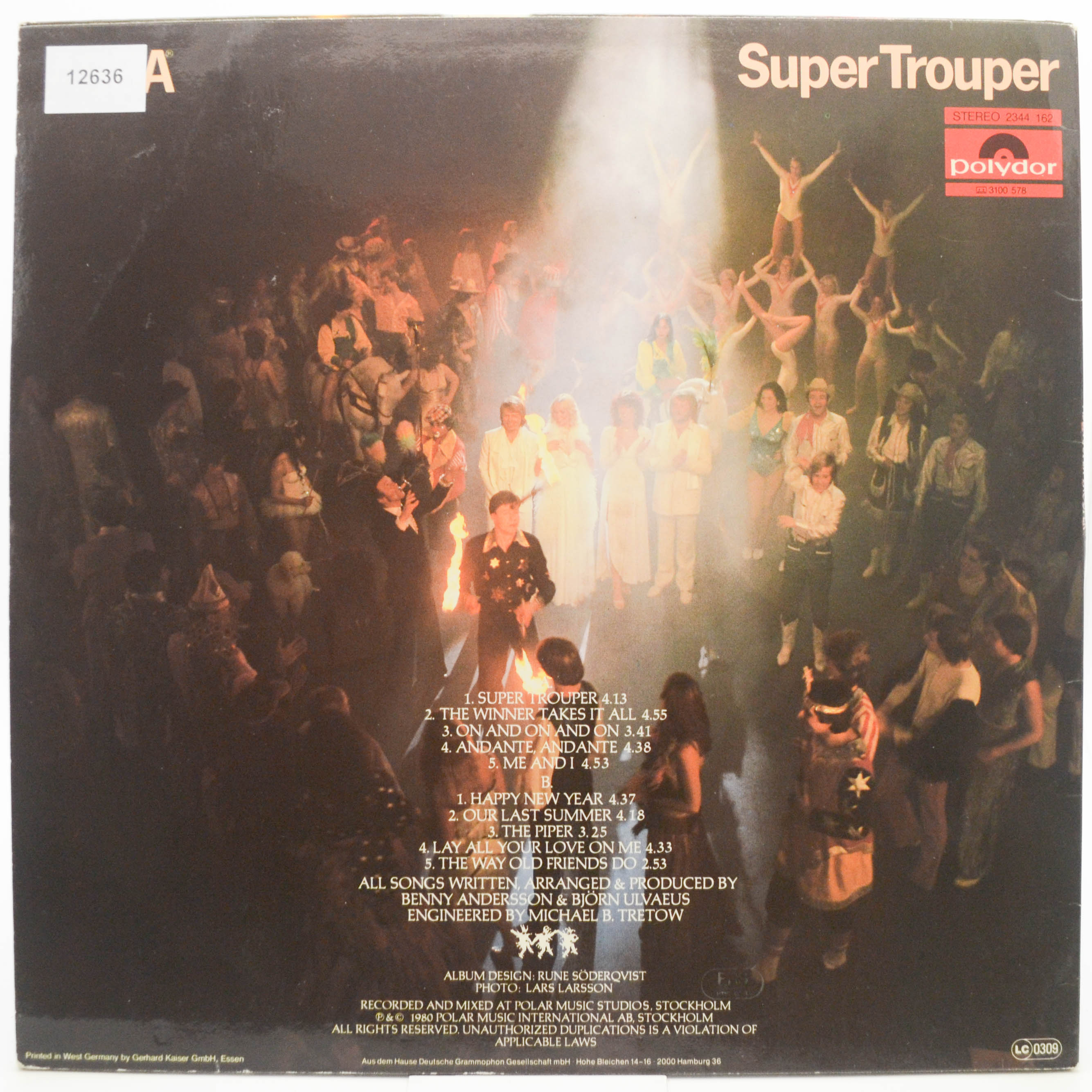 ABBA — Super Trouper, 1980