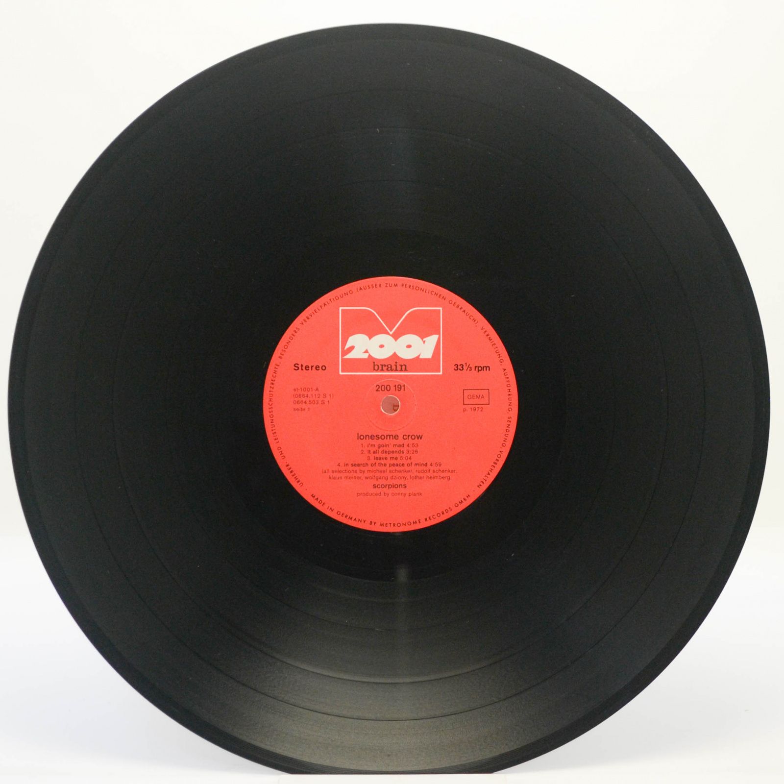 Scorpions — Lonesome Crow, 1972