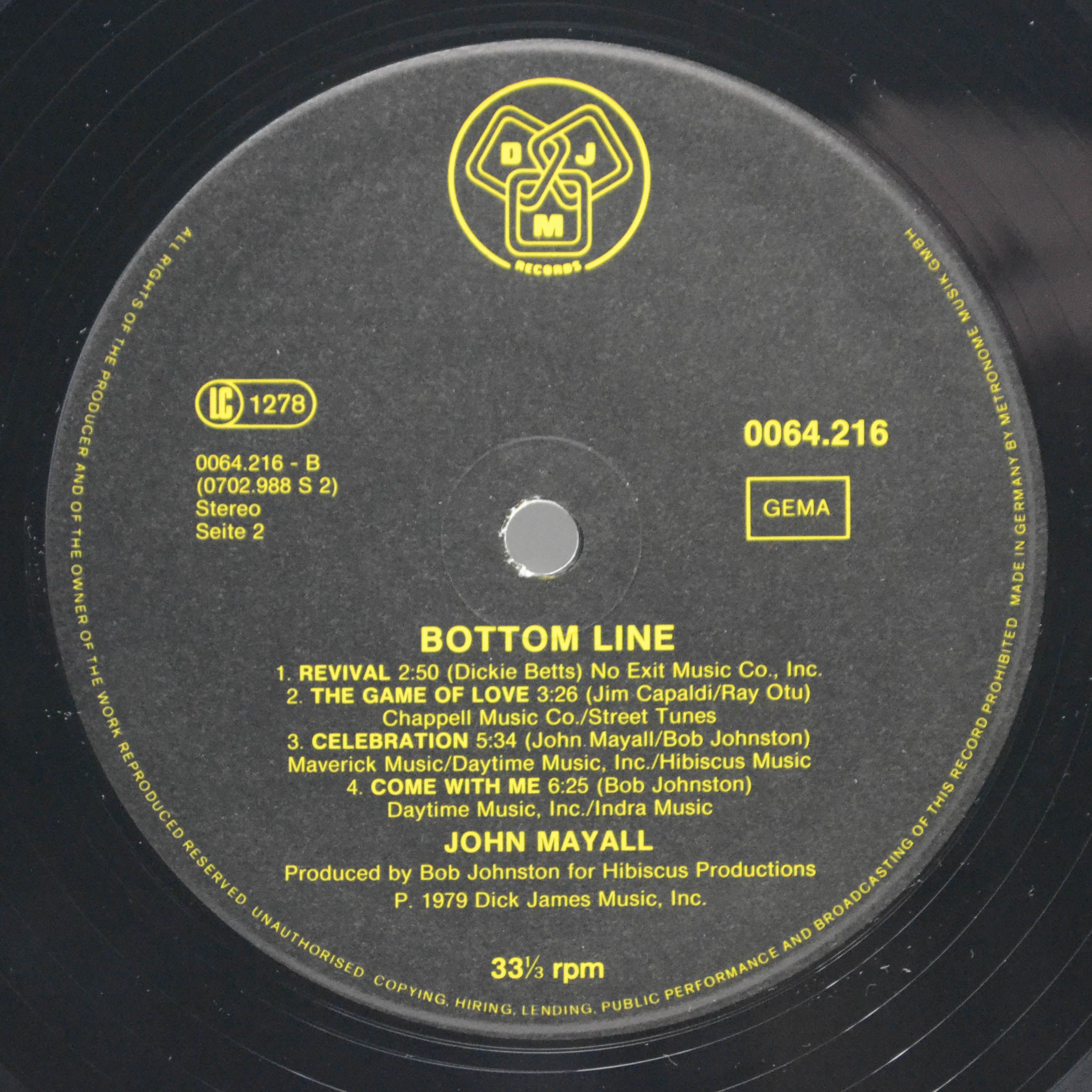 John Mayall — Bottom Line, 1979