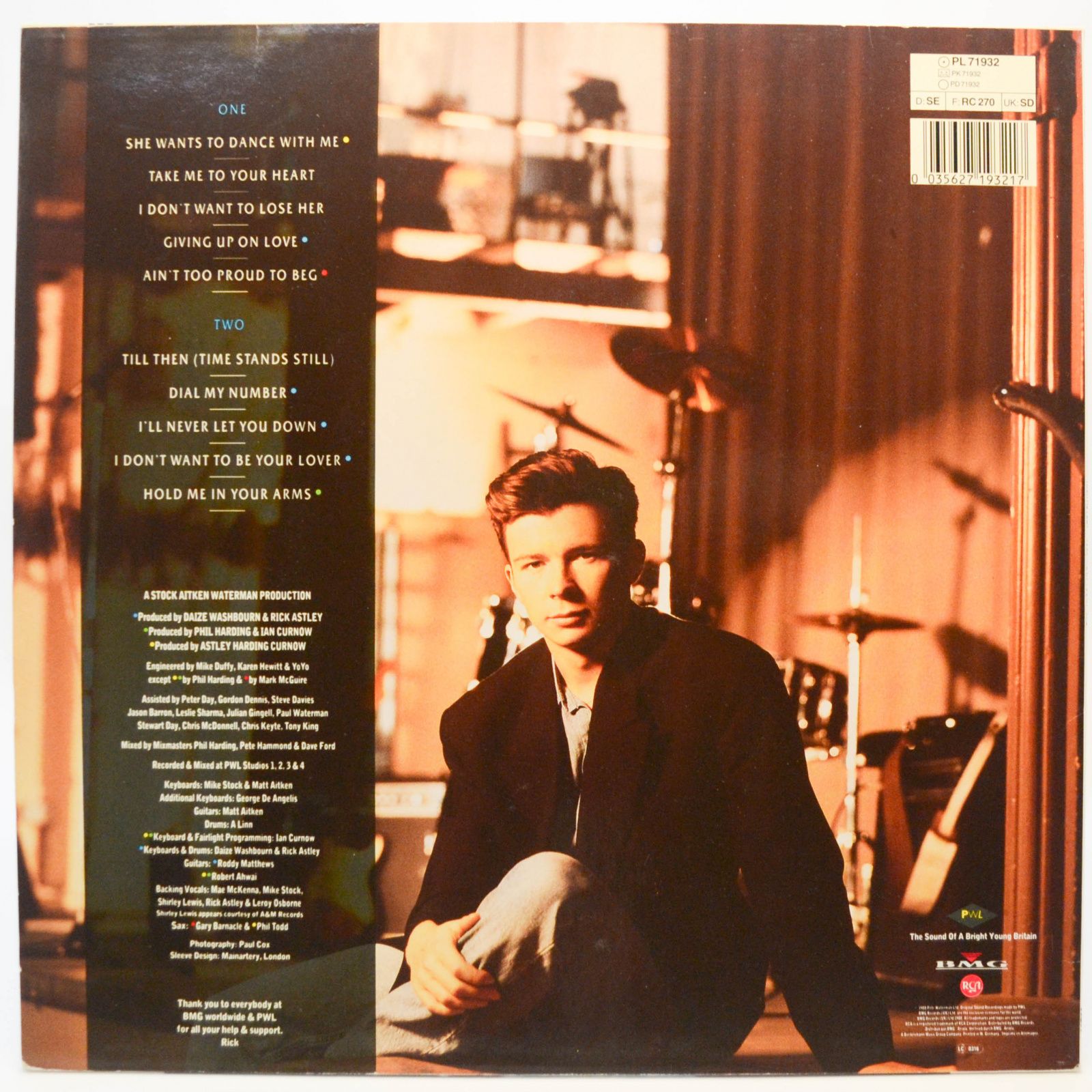 Rick Astley — Hold Me In Your Arms, 1988