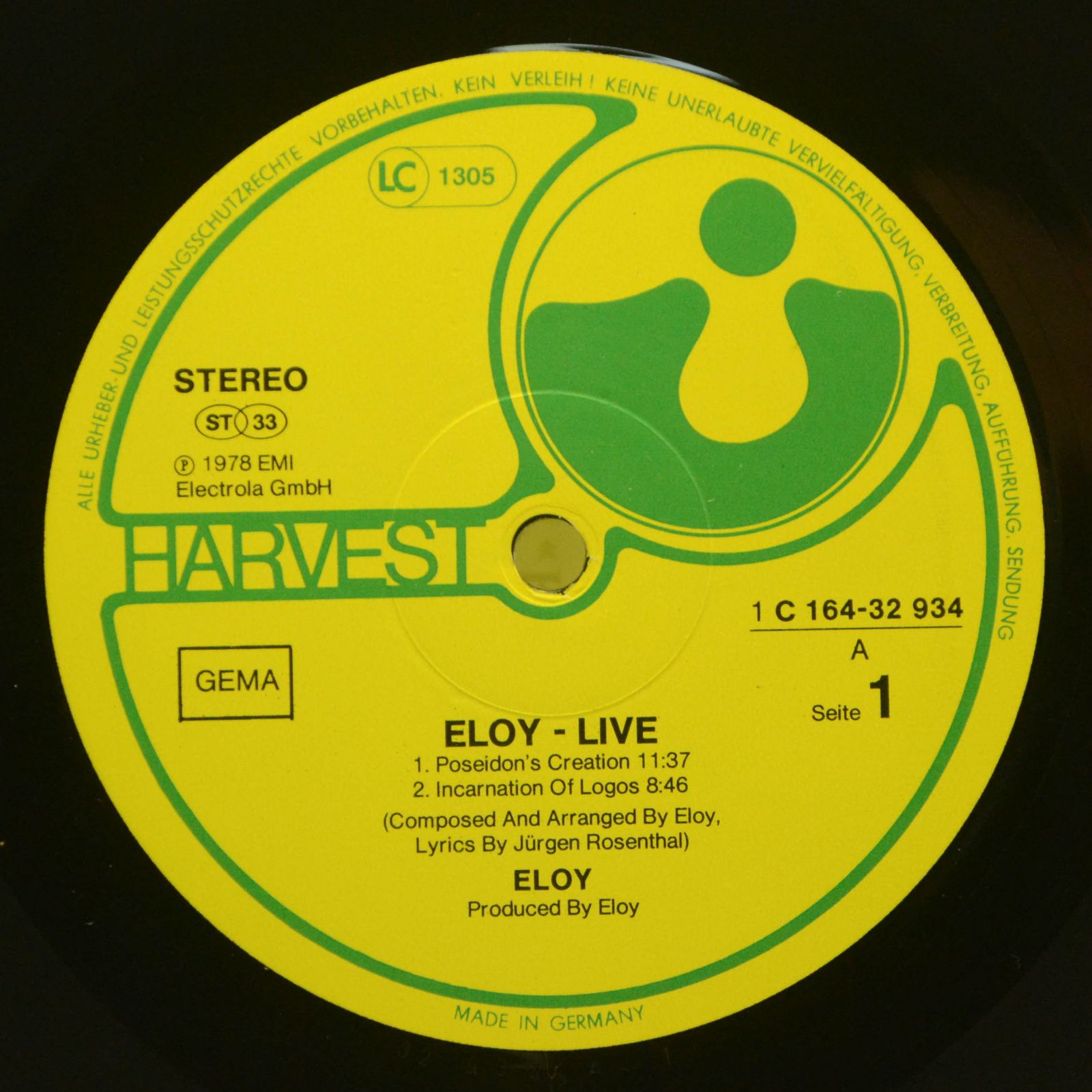 Eloy — Live (2LP), 1978