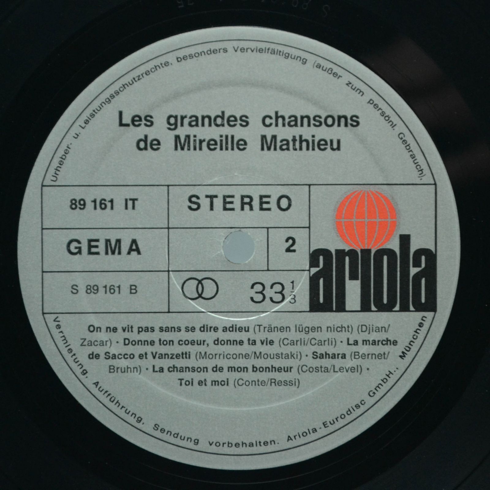 Mireille Mathieu — Les Grandes Chansons, 1975