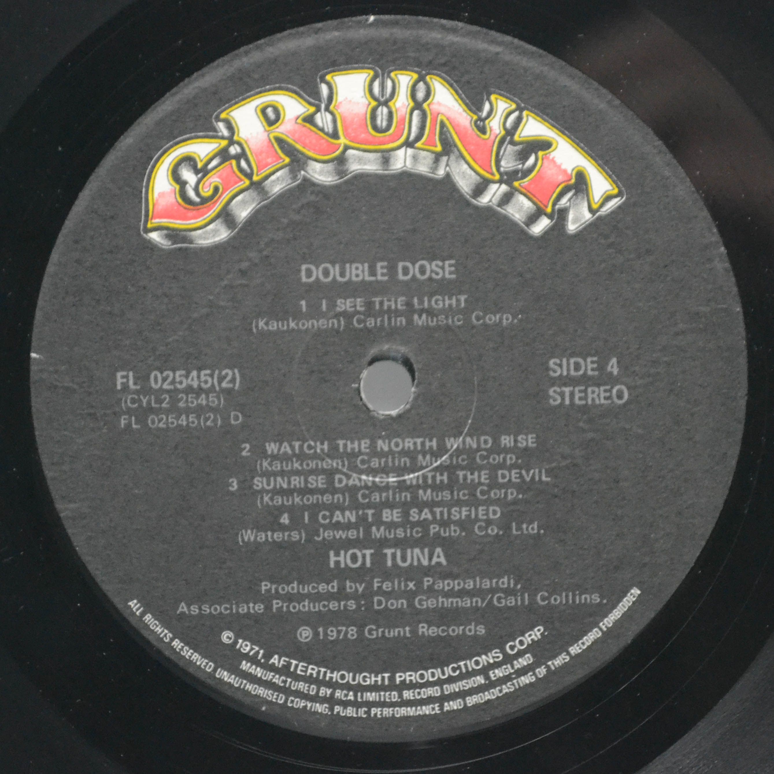 Hot Tuna — Double Dose (2LP, UK), 1978