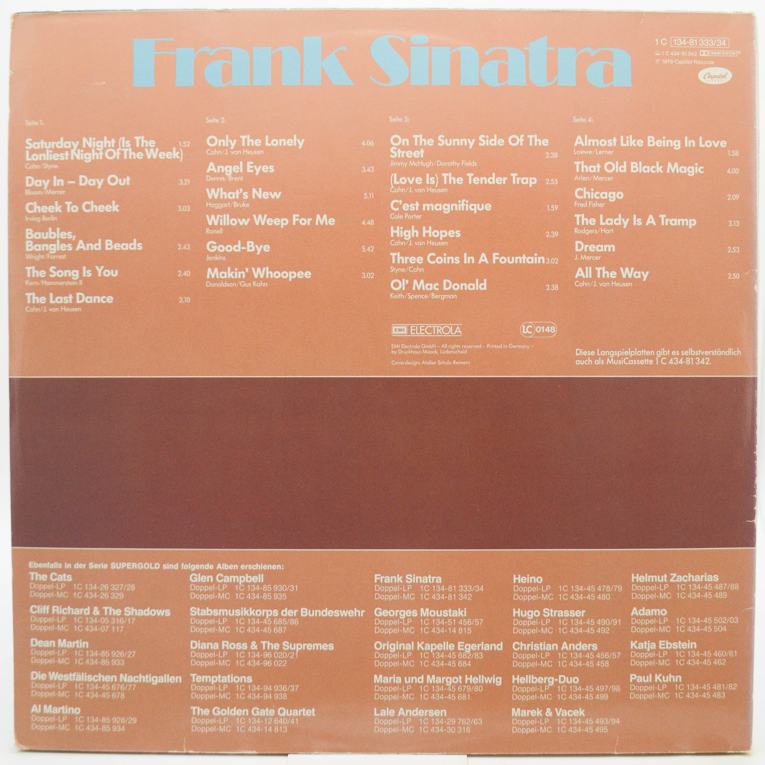 Frank Sinatra — Supergold (2LP), 1979