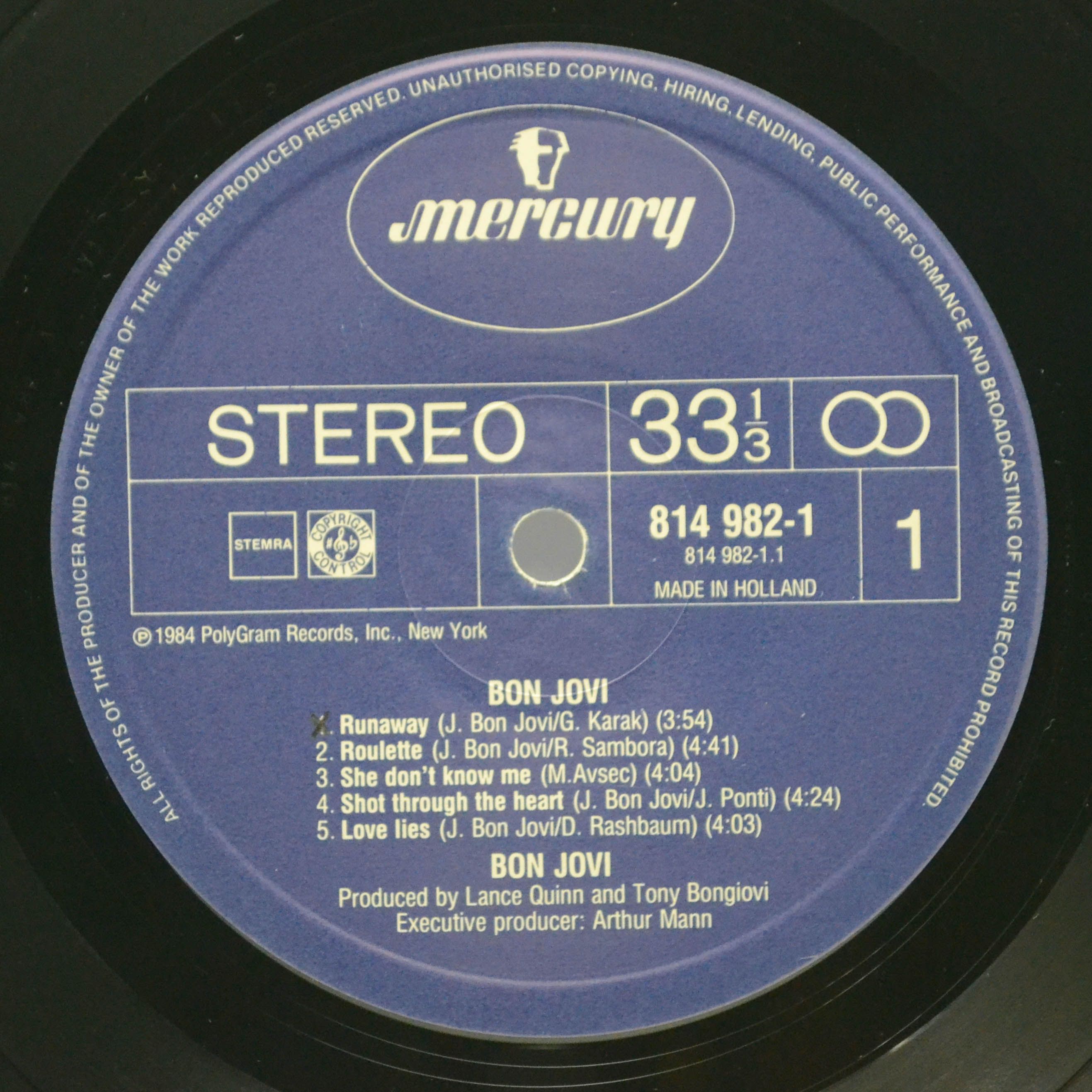 Bon Jovi — Bon Jovi, 1984