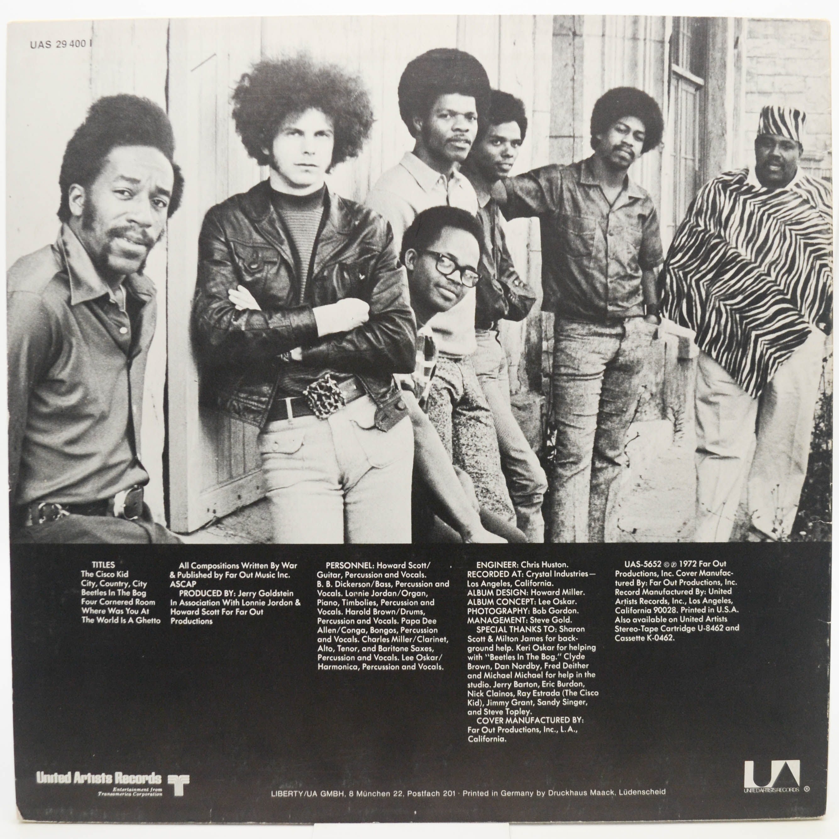 War — The World Is A Ghetto, 1972