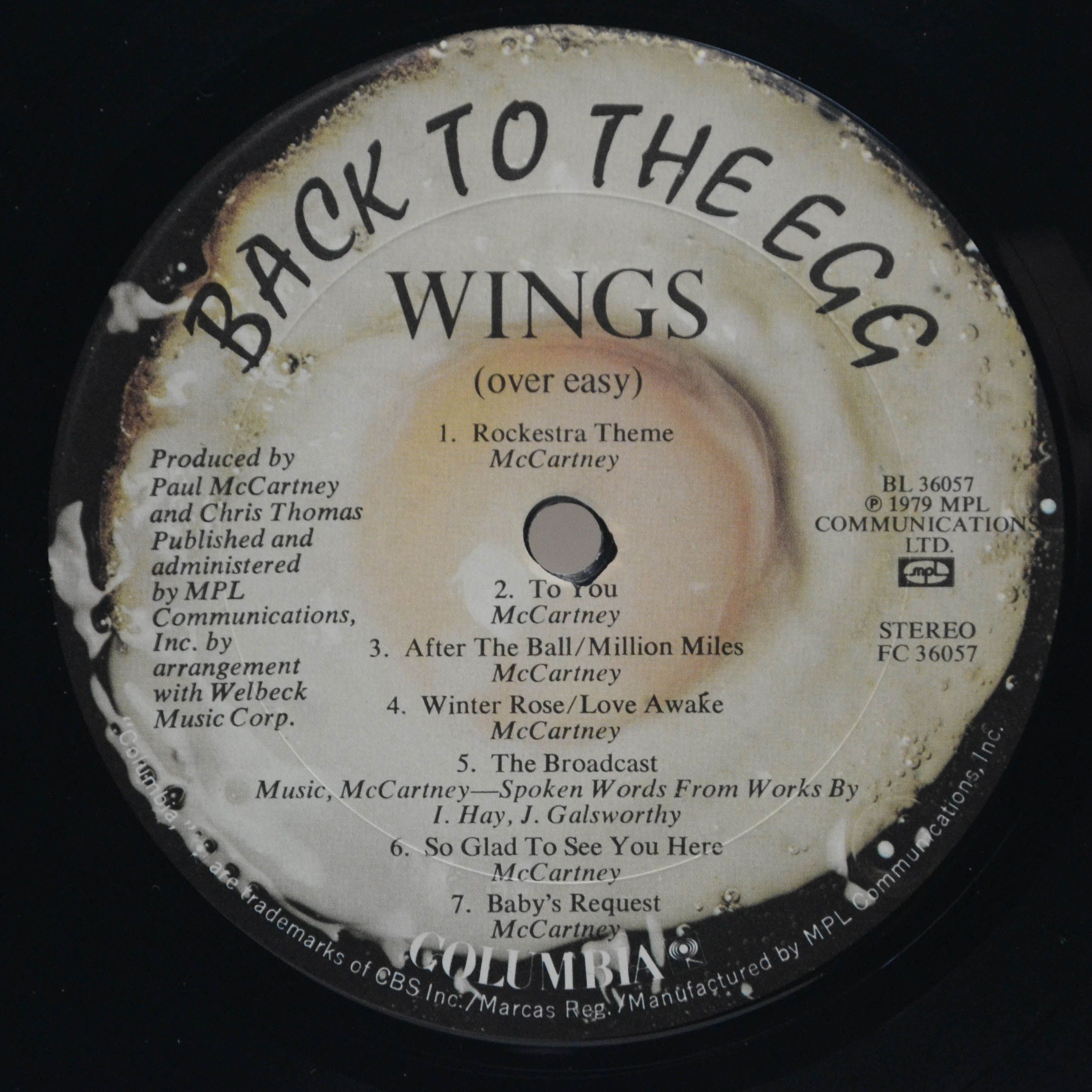 Wings — Back To The Egg (USA), 1979