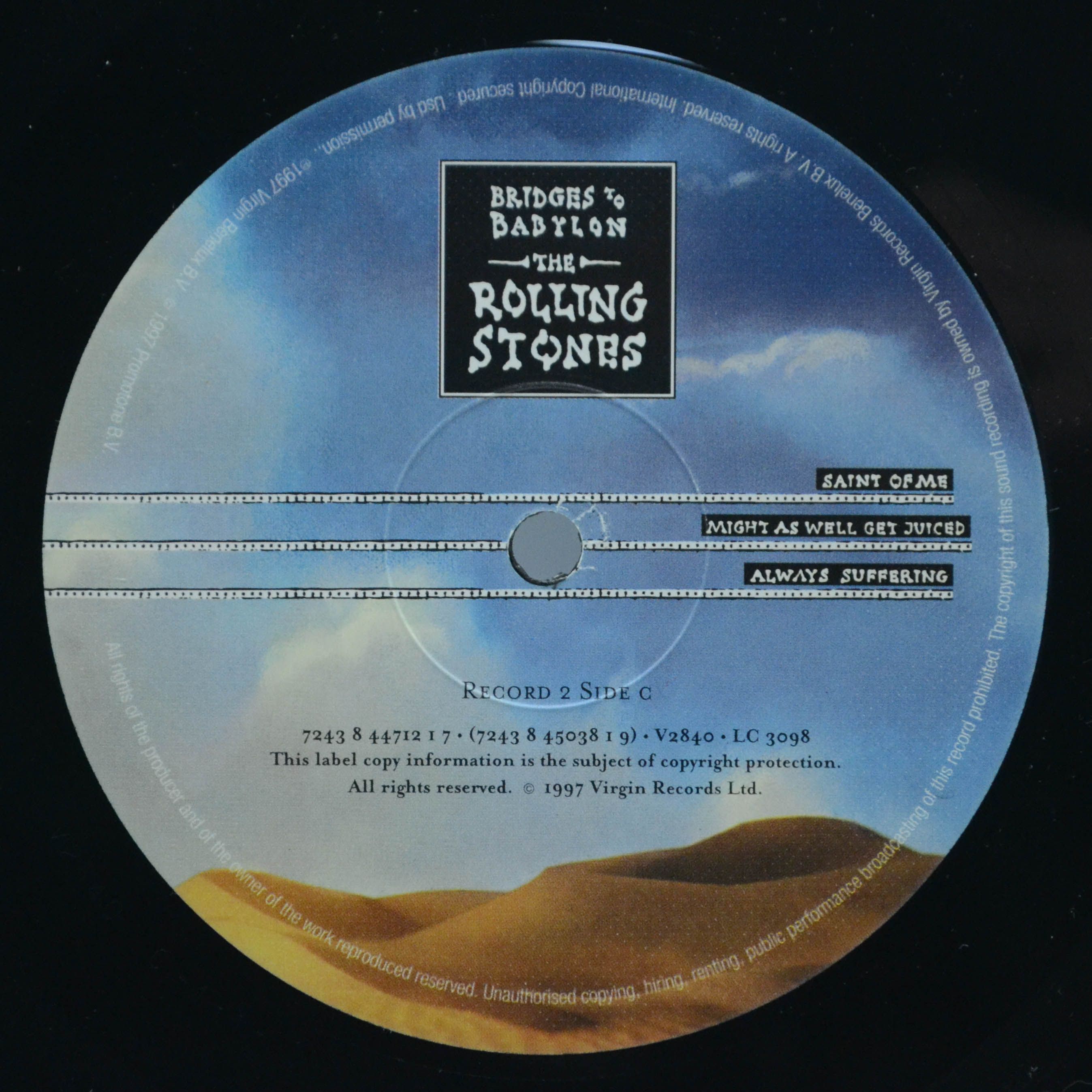 Rolling Stones — Bridges To Babylon (2LP), 1997