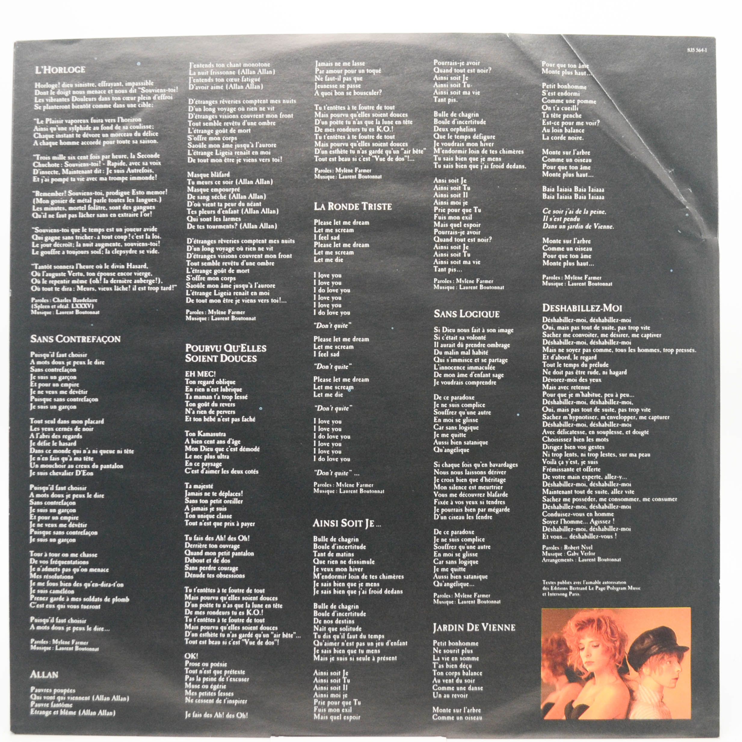 Mylene Farmer — Ainsi Soit Je..., 1988