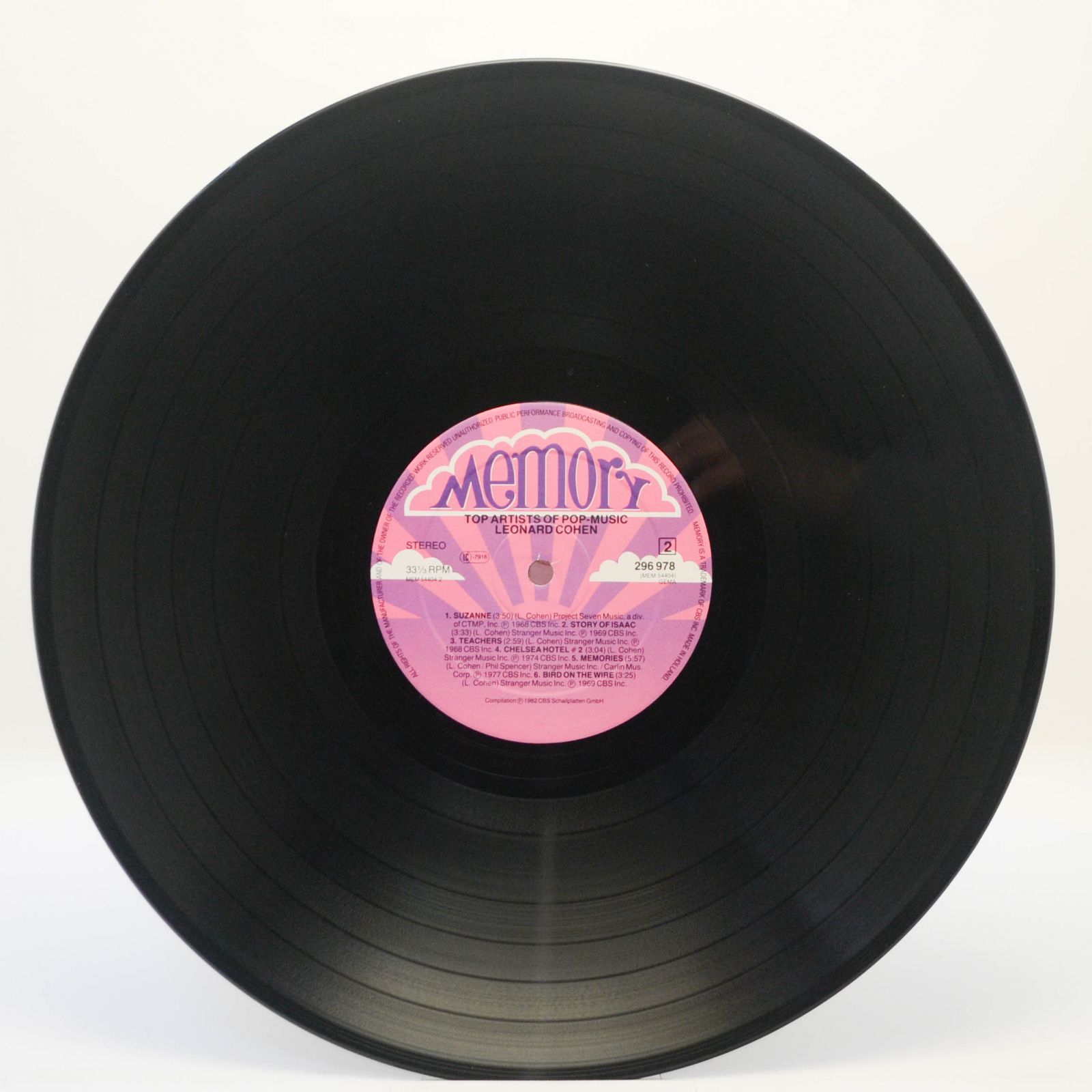 Leonard Cohen — Top Artists Of Pop Music, 1982