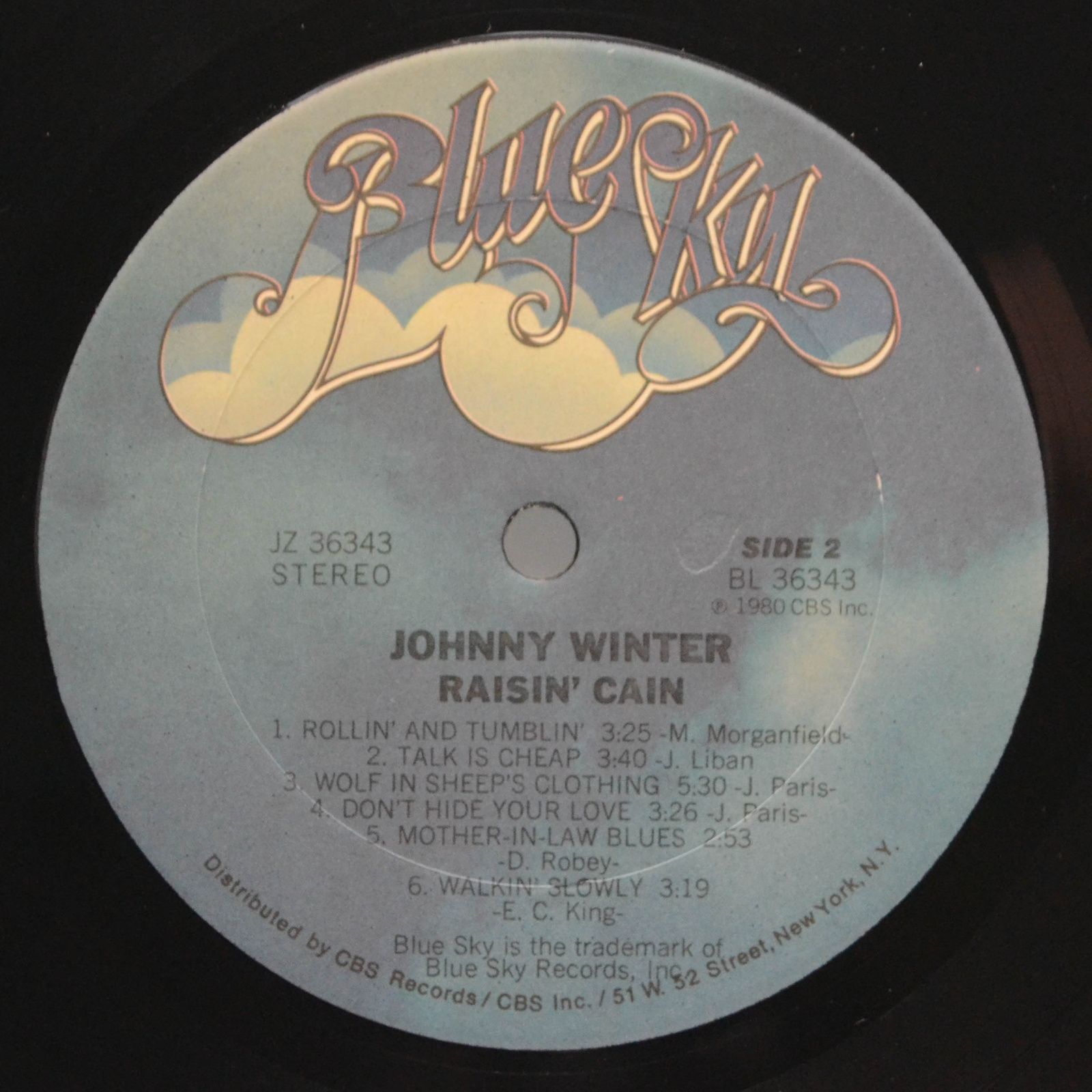 Johnny Winter — Raisin' Cain (1-st, USA), 1980