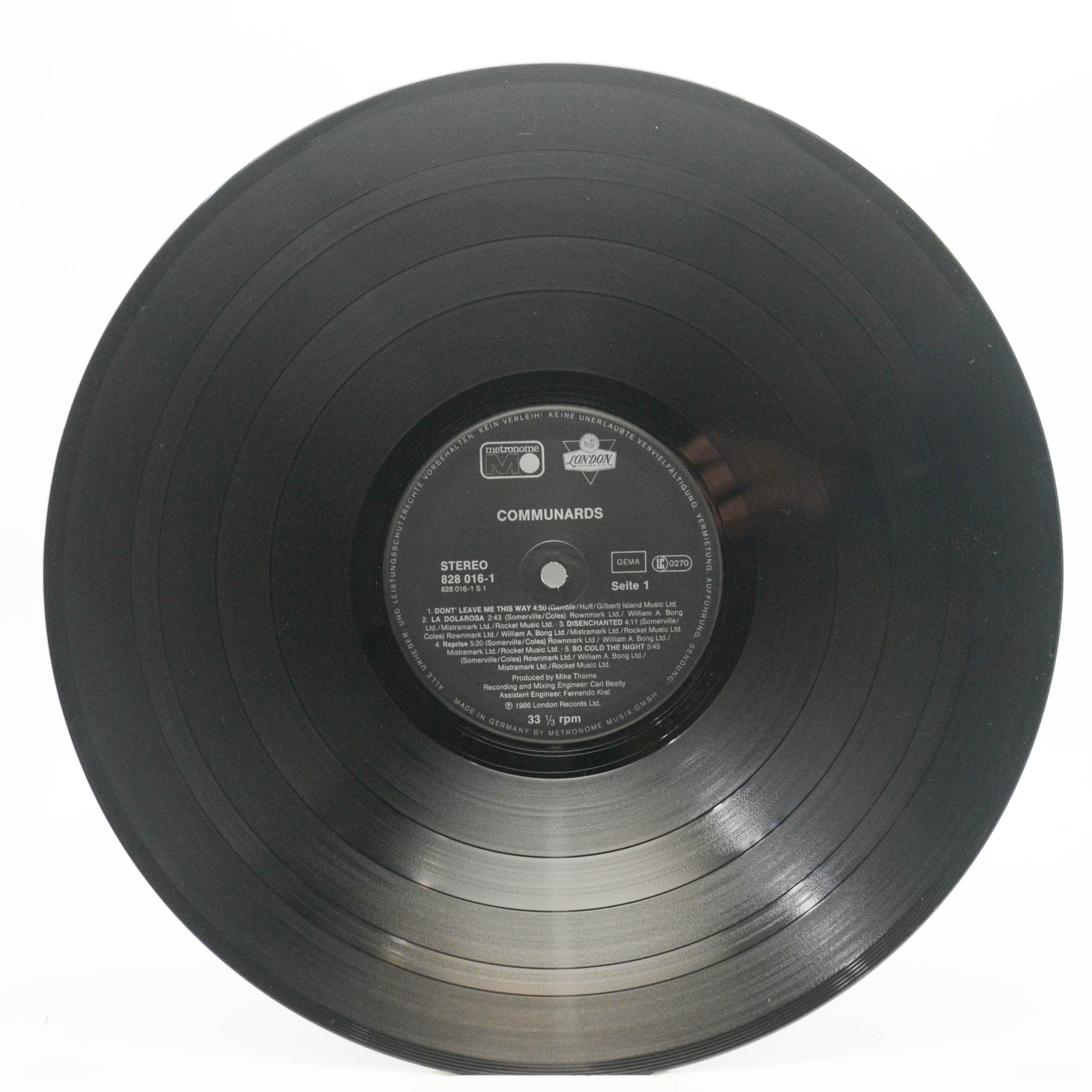 Communards — Communards, 1986