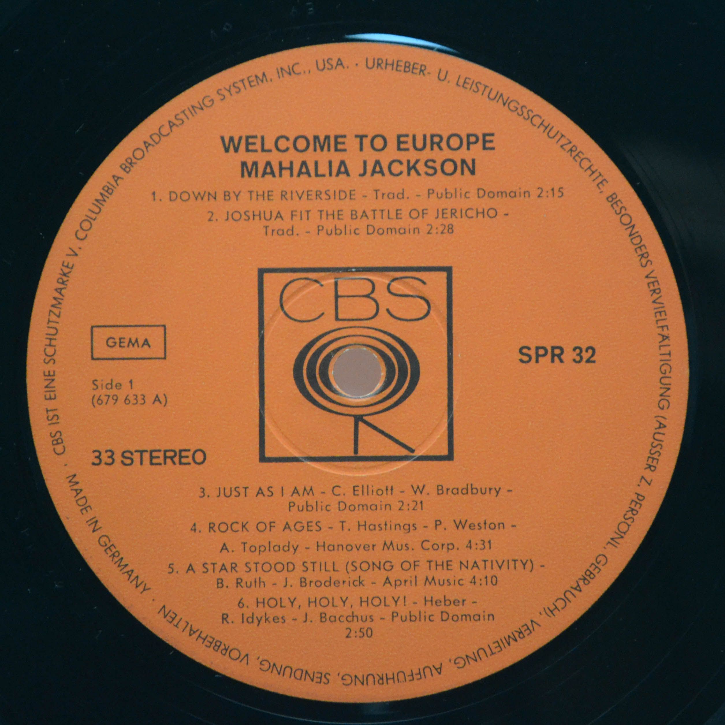 Mahalia Jackson — Welcome To Europe, 1969