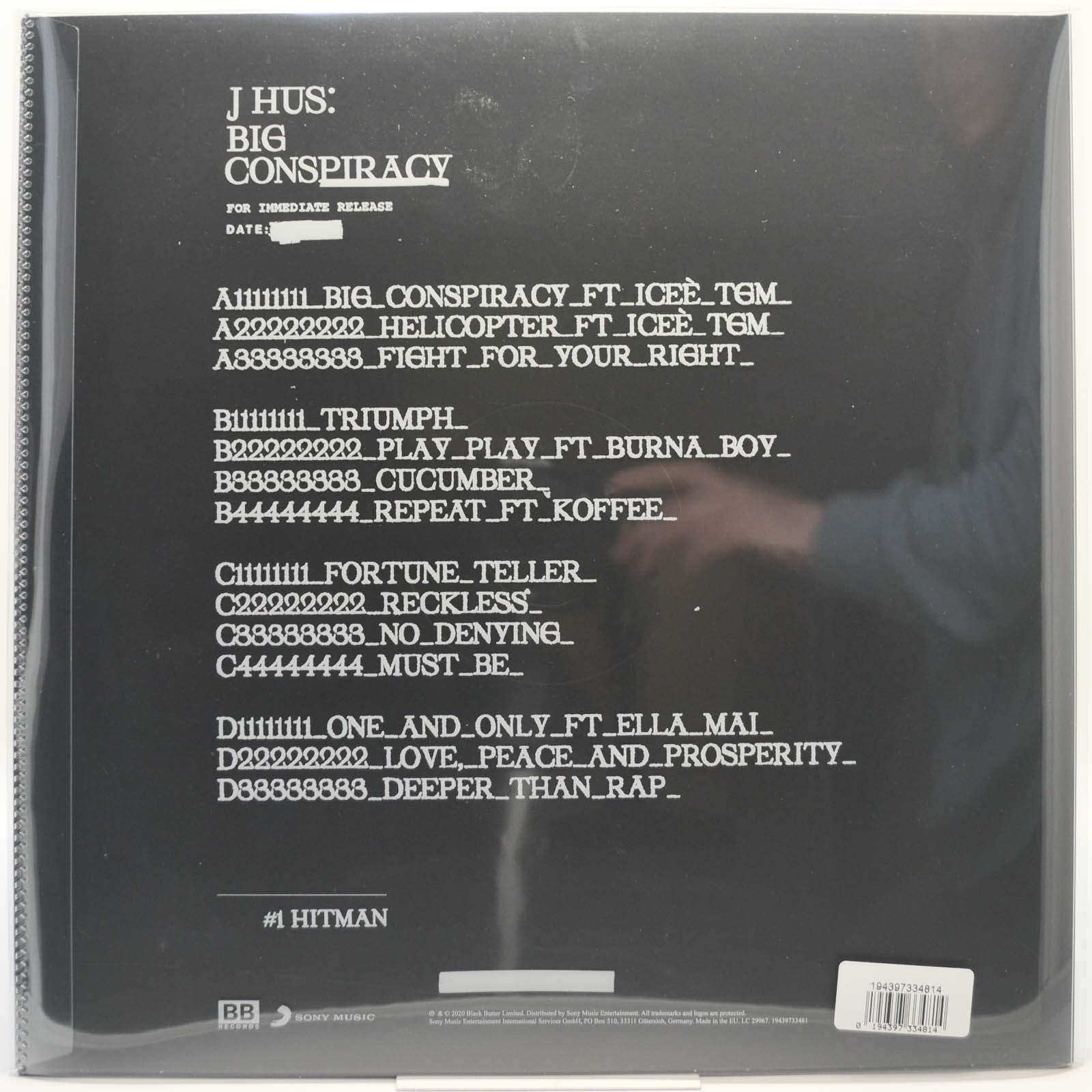 J Hus — Big Conspiracy (2LP, UK), 2020