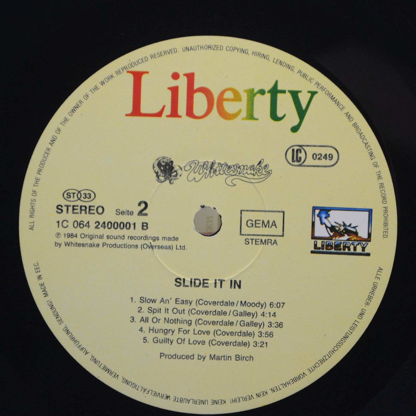 Whitesnake — Slide It In, 1990