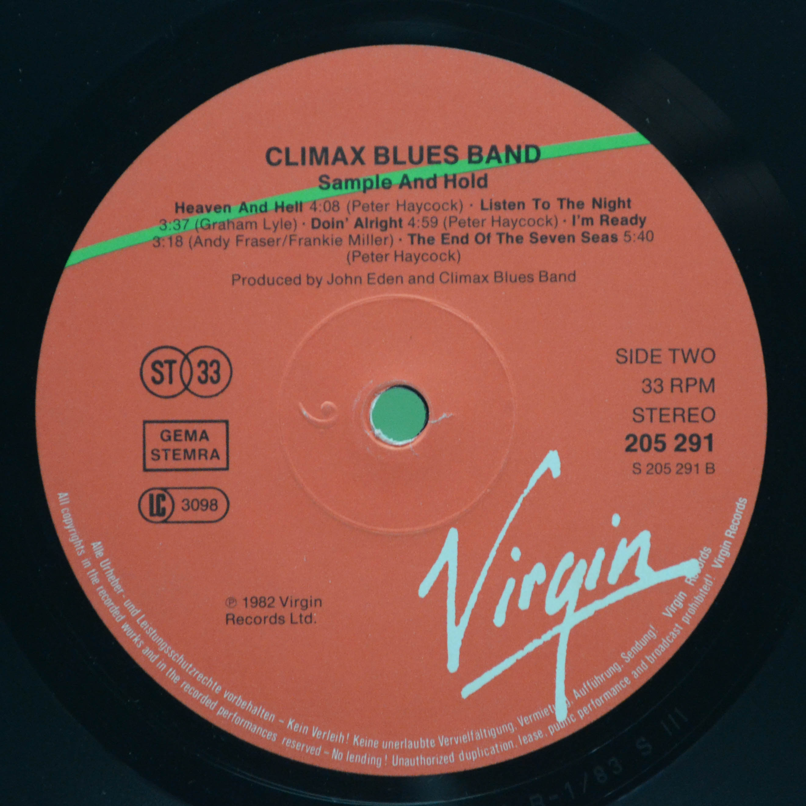 Climax Blues Band — Sample And Hold, 1983