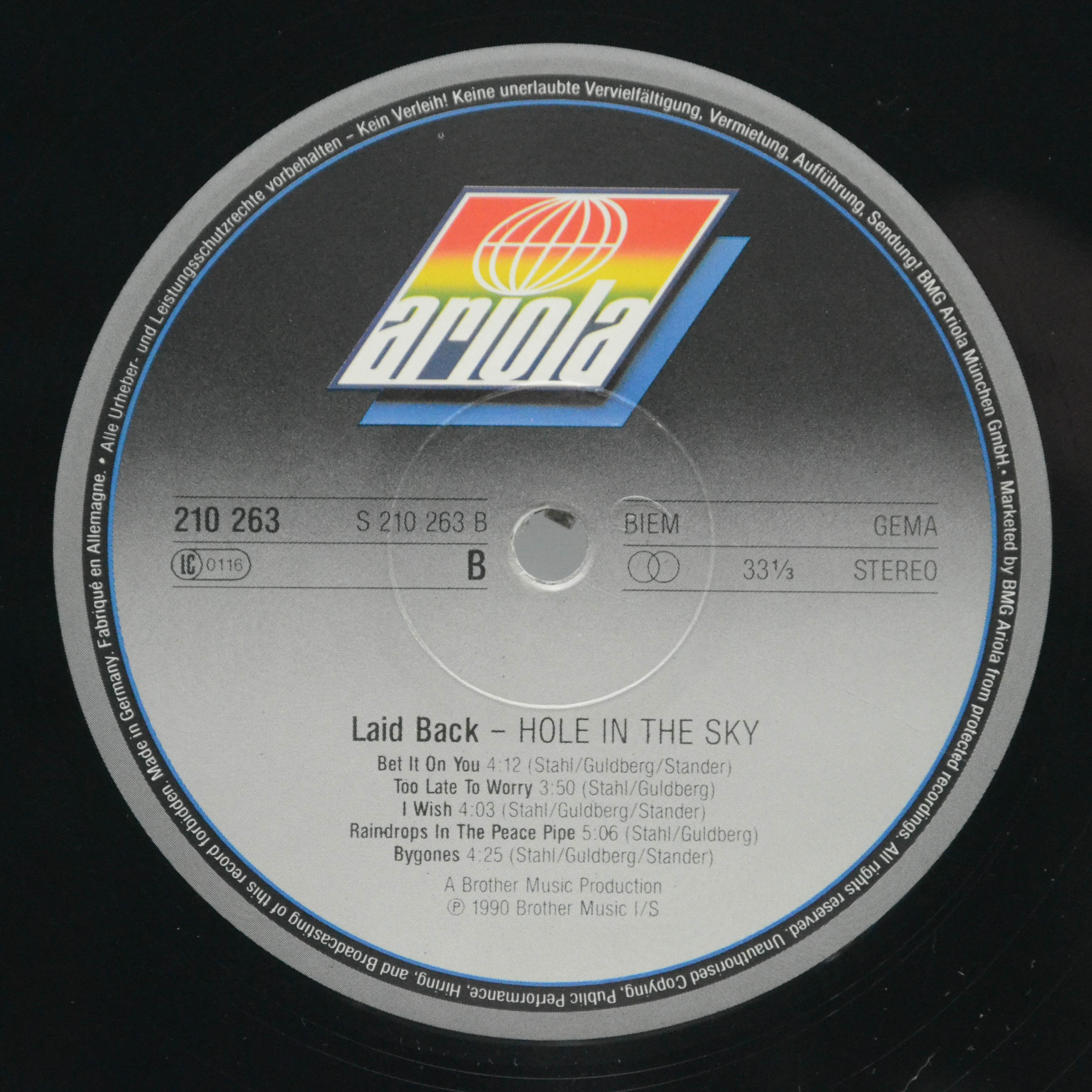Laid Back — Hole In The Sky, 1990