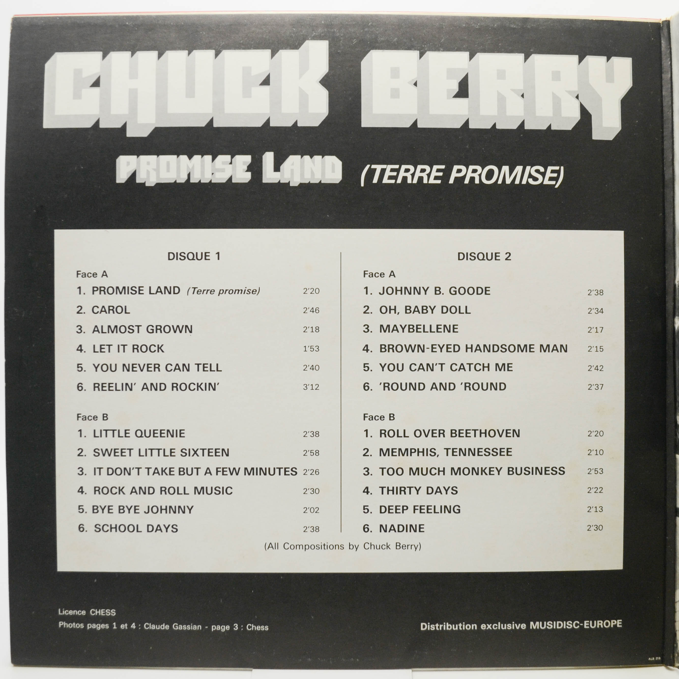 Chuck Berry — Promise Land (Terre Promise) (2LP), 1976